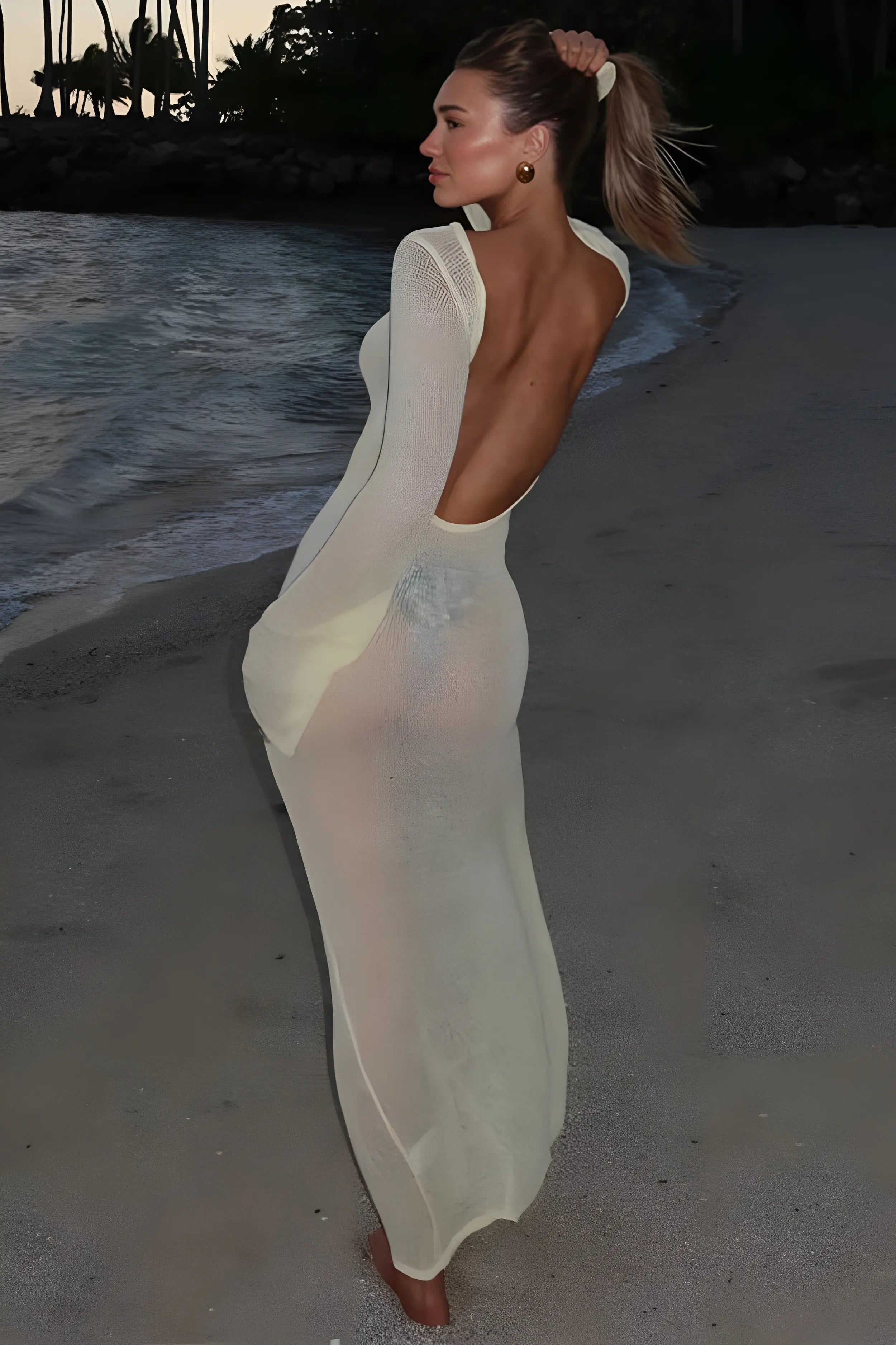 Sheer Resort Maxi Dress