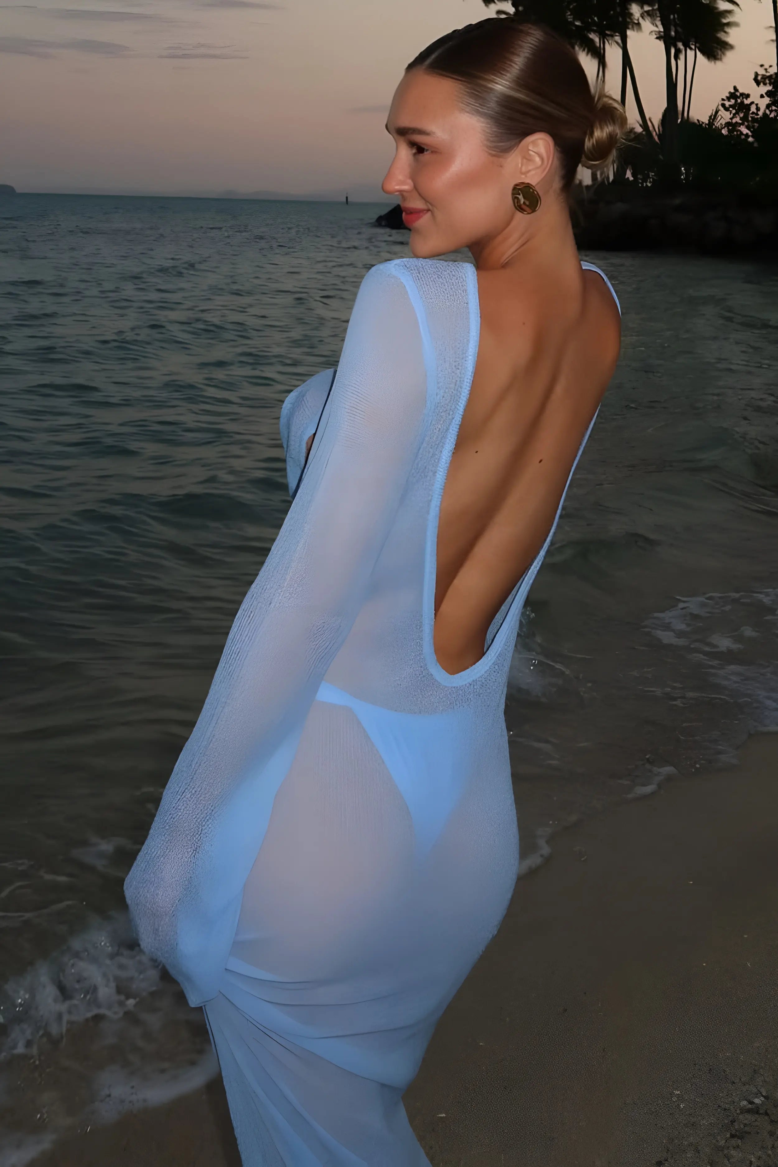Sheer Resort Maxi Dress