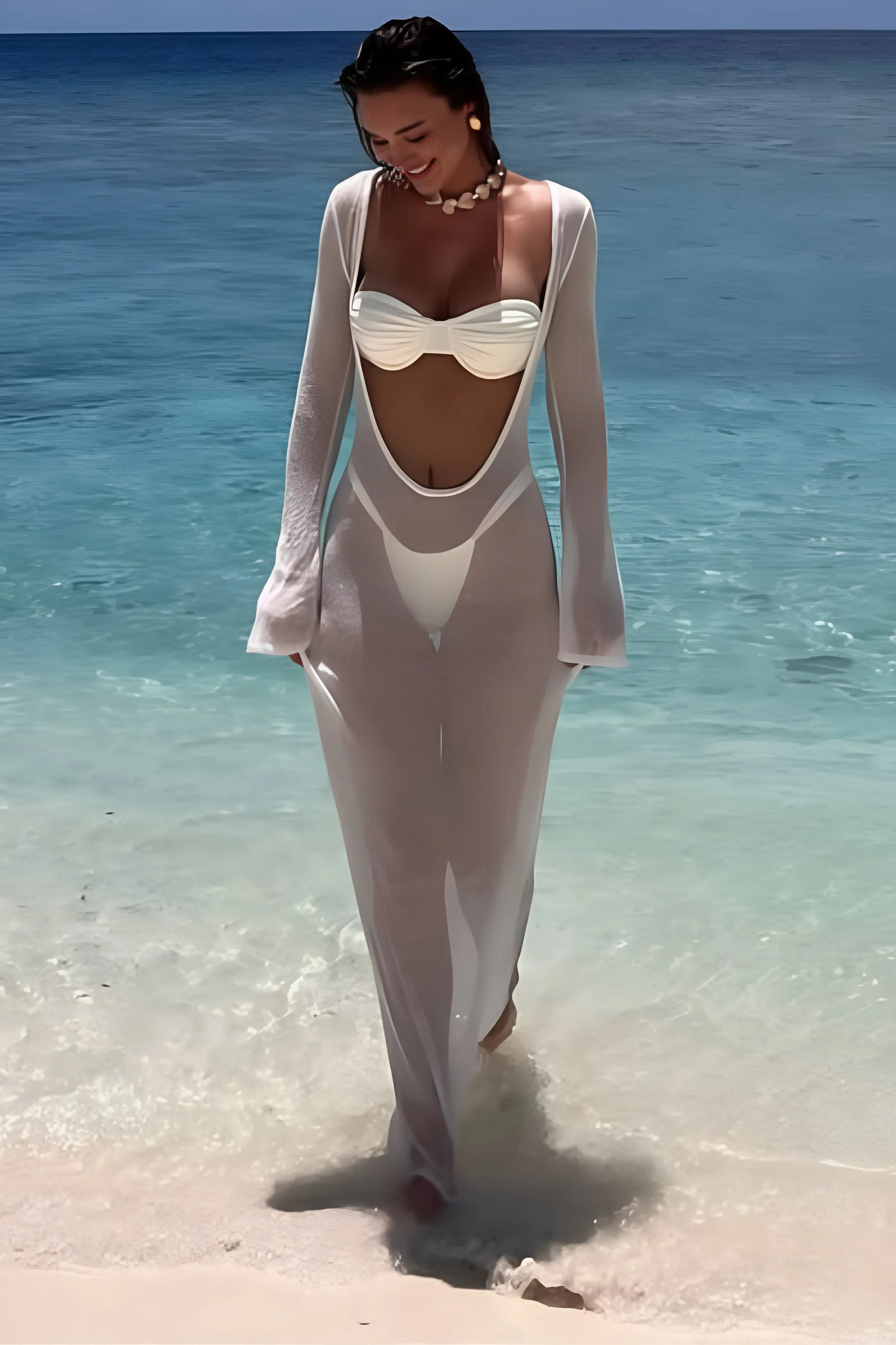Sheer Resort Maxi Dress