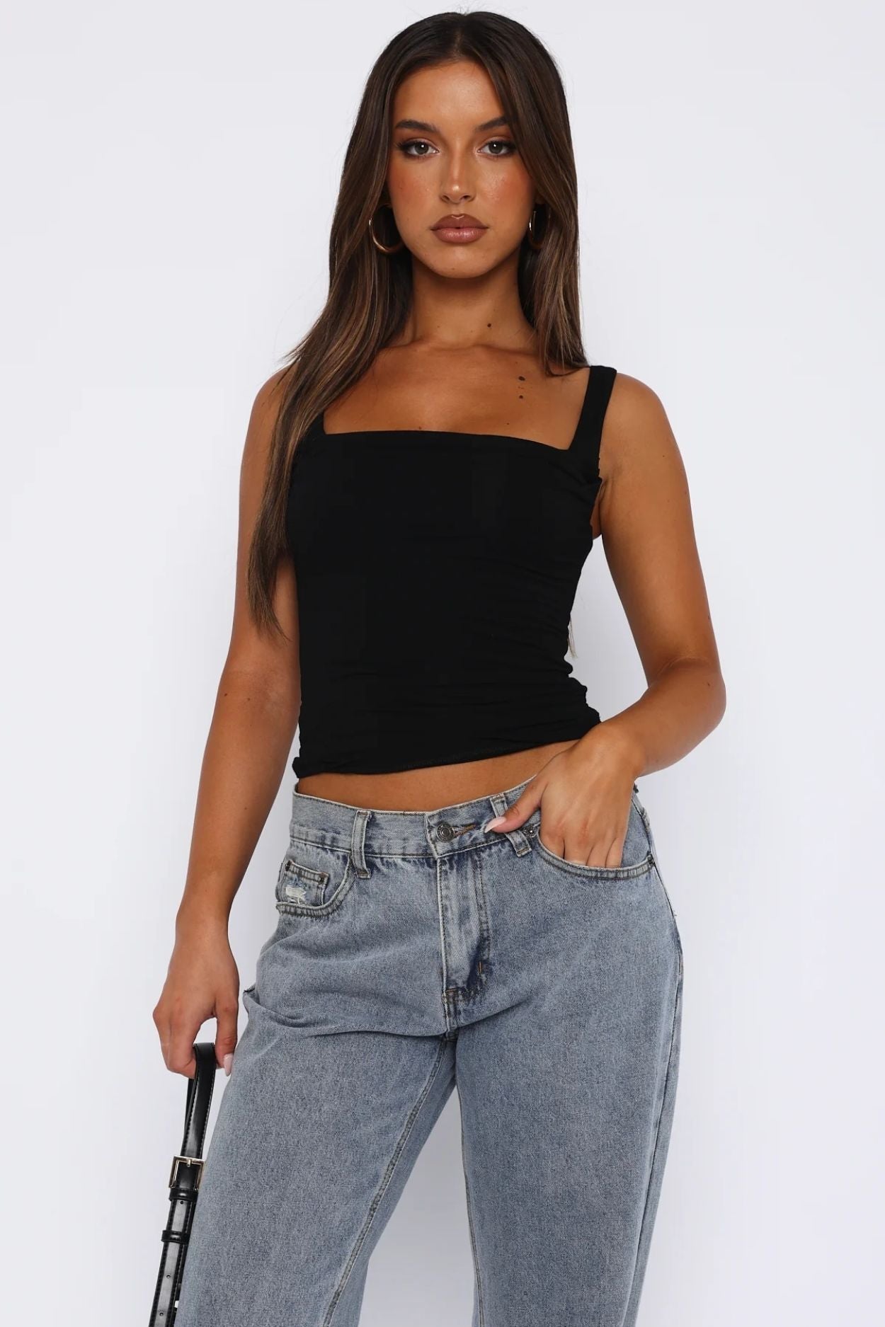 Cowl Neck Crop Top
