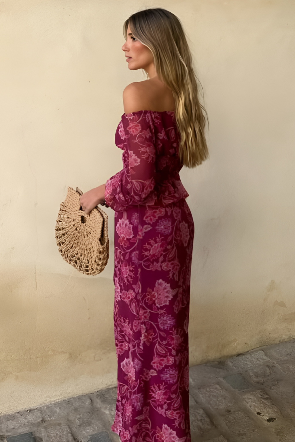 Vintage Floral Maxi Set