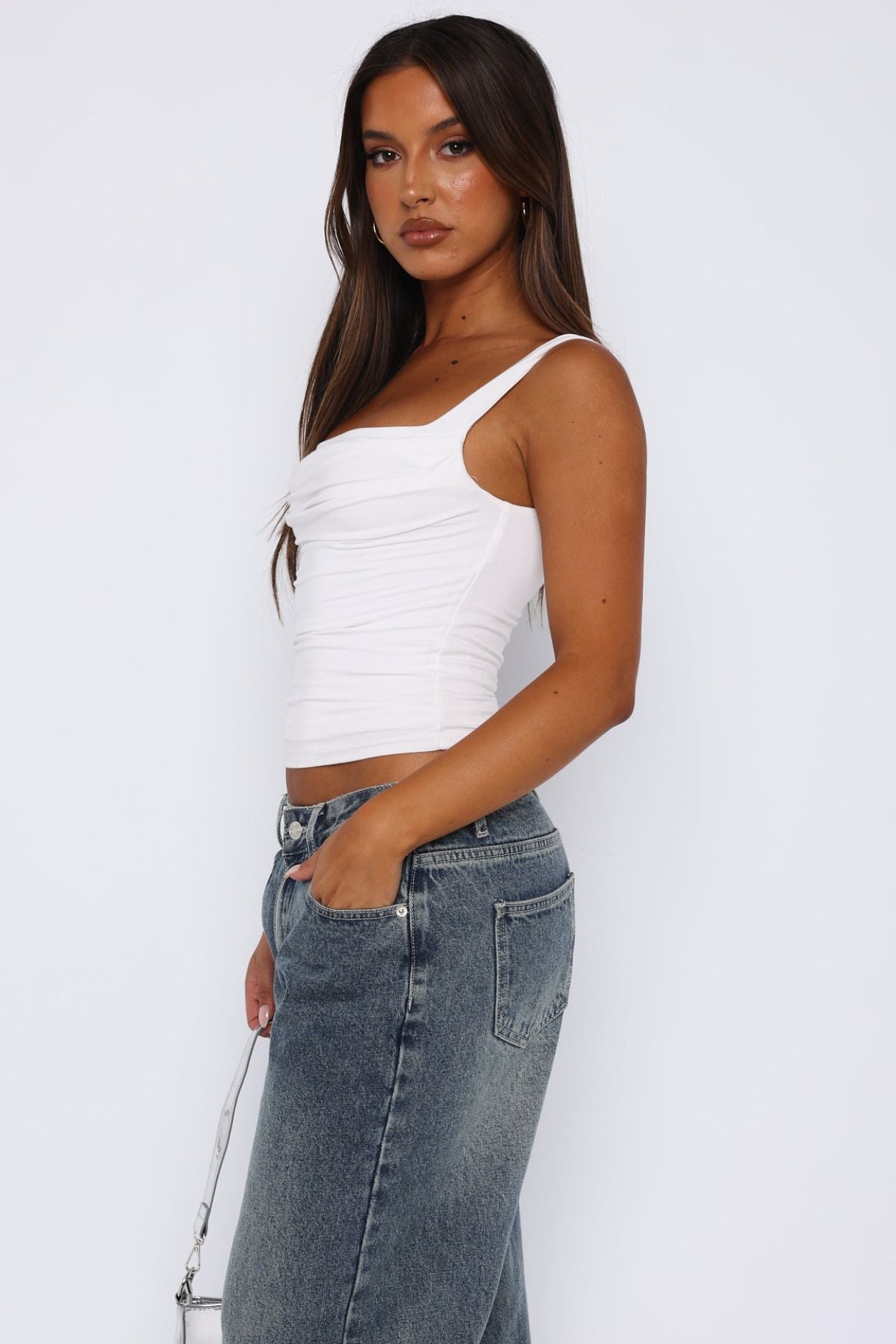 Cowl Neck Crop Top