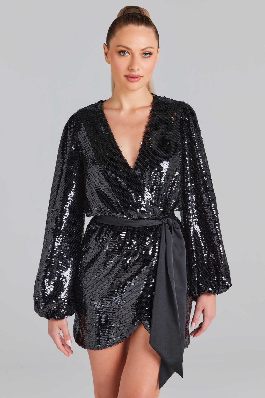 Aurora Wrap Mini Dress