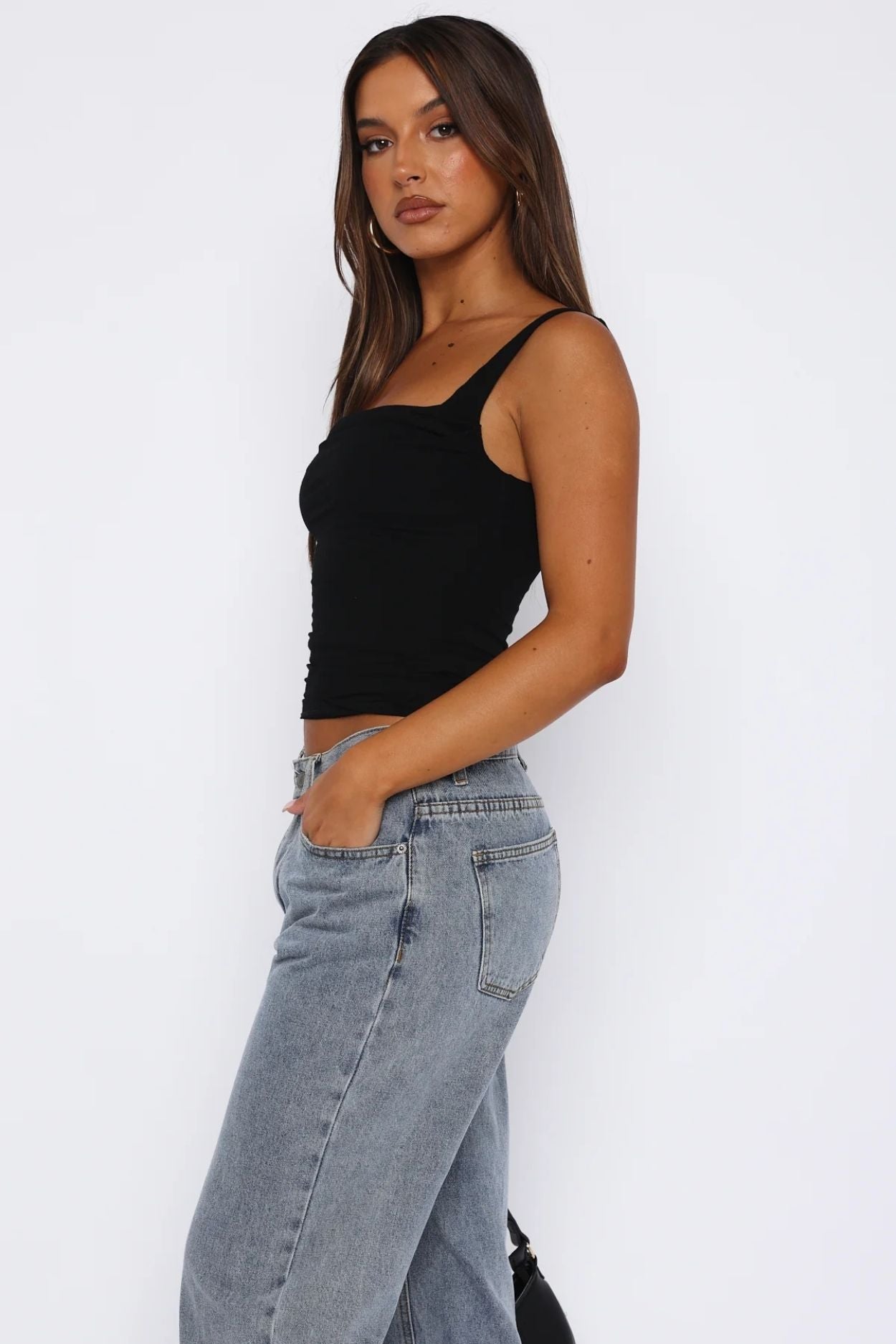 Cowl Neck Crop Top