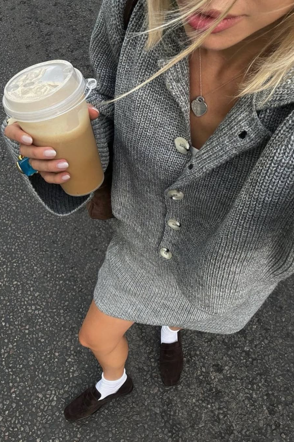 Polo Knit Skirt Set
