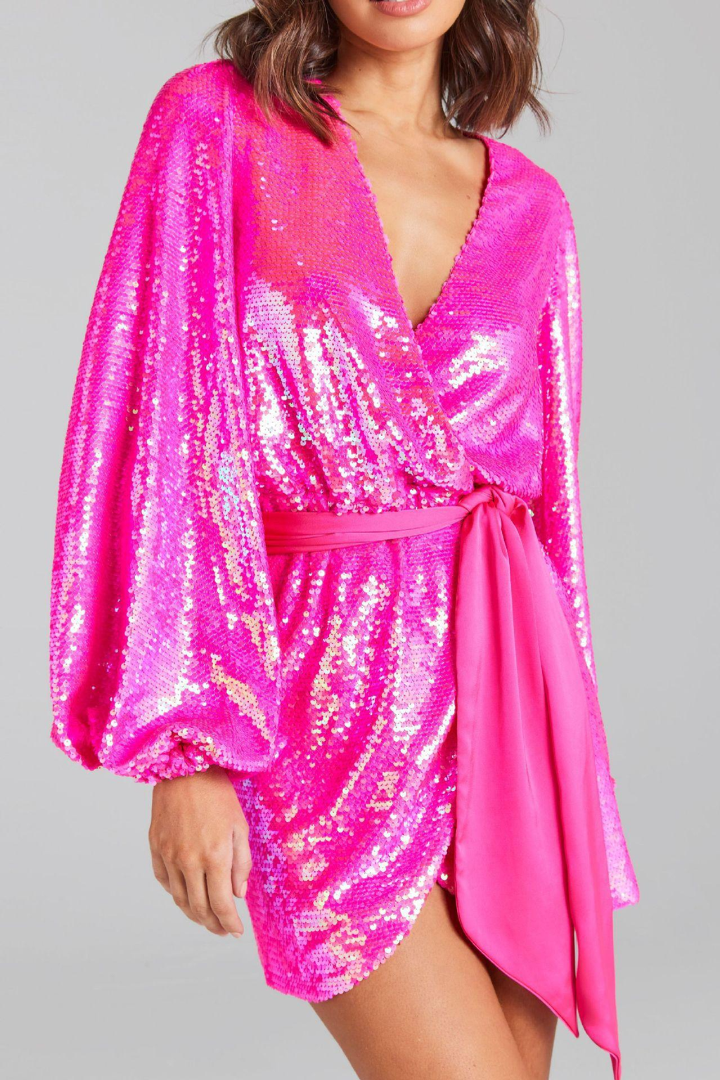 Aurora Wrap Mini Dress