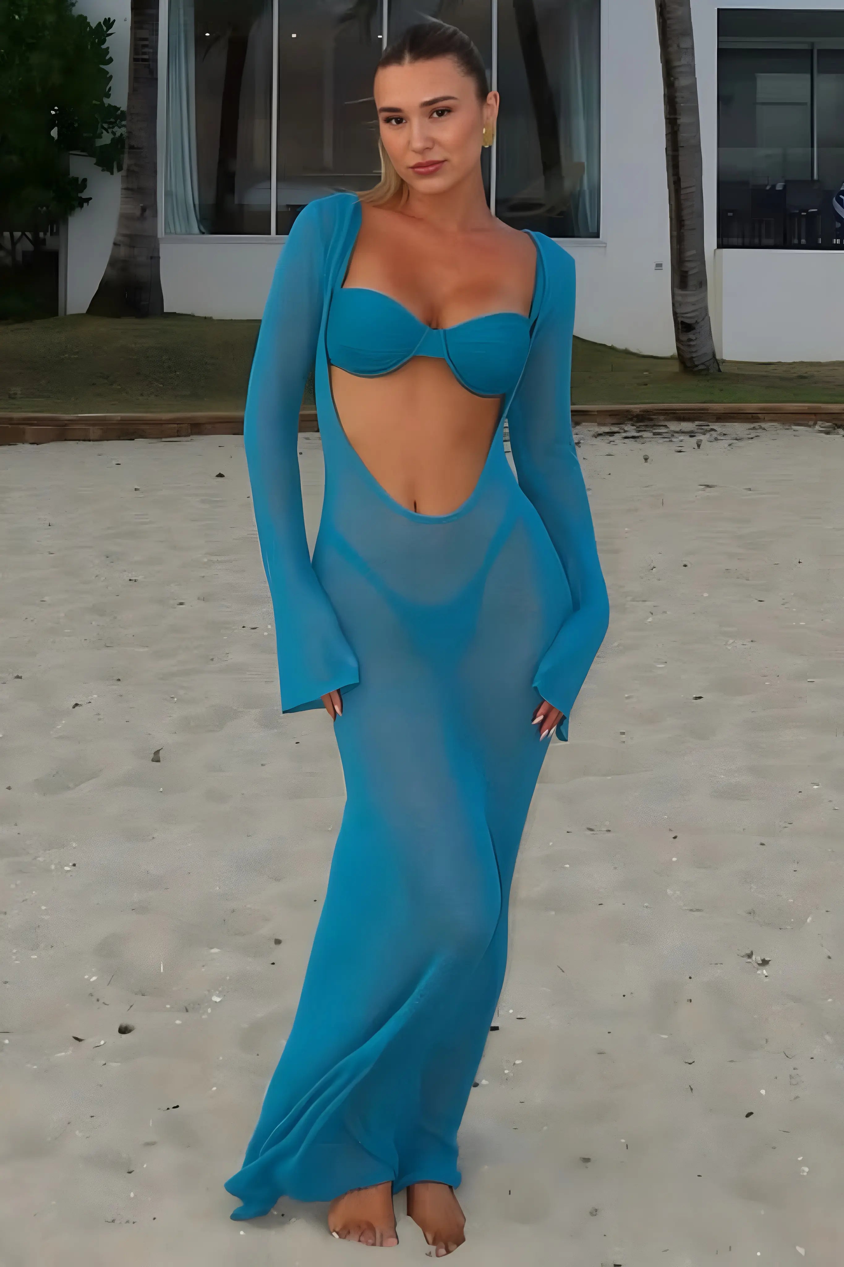 Sheer Resort Maxi Dress