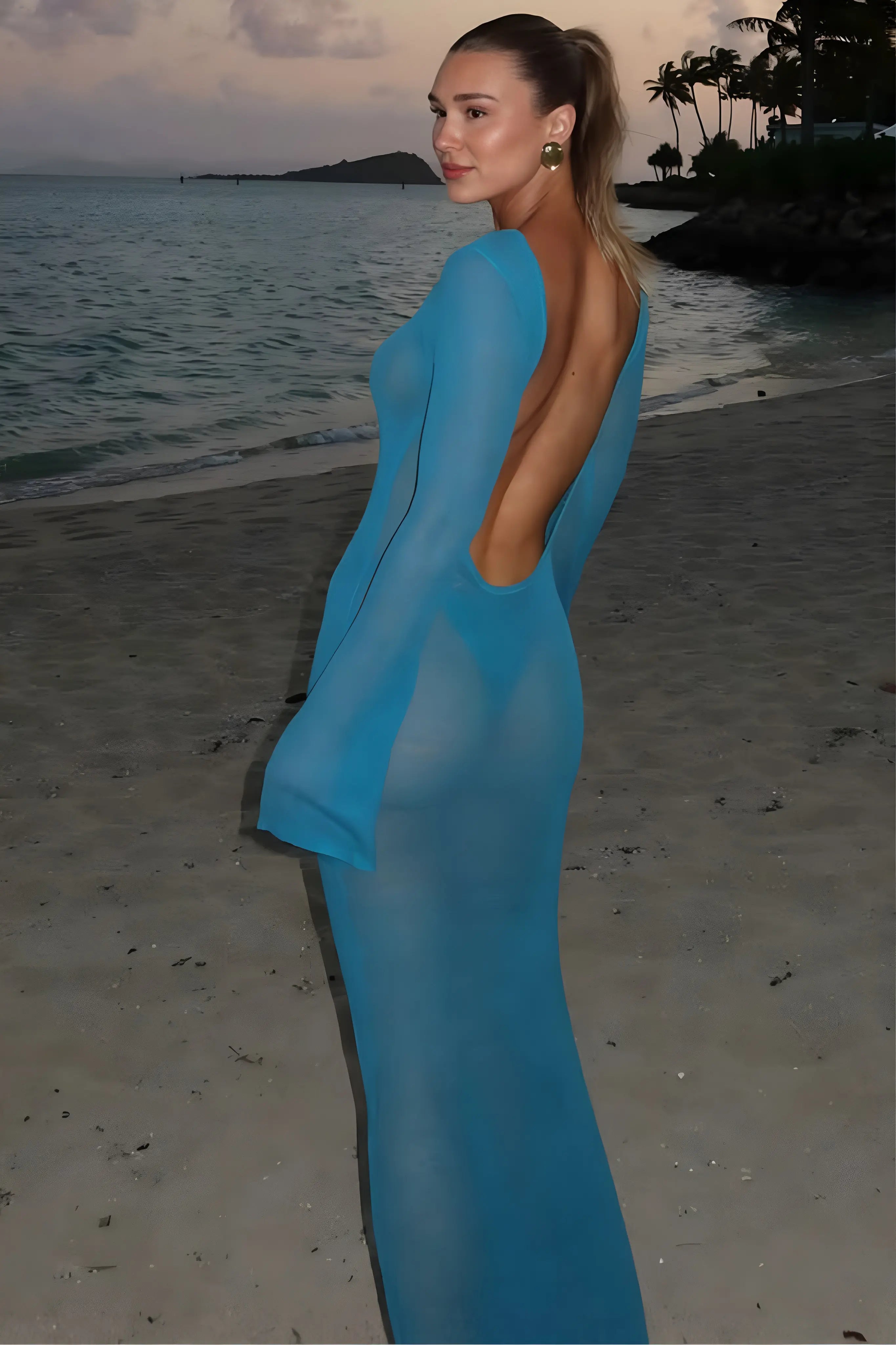 Sheer Resort Maxi Dress