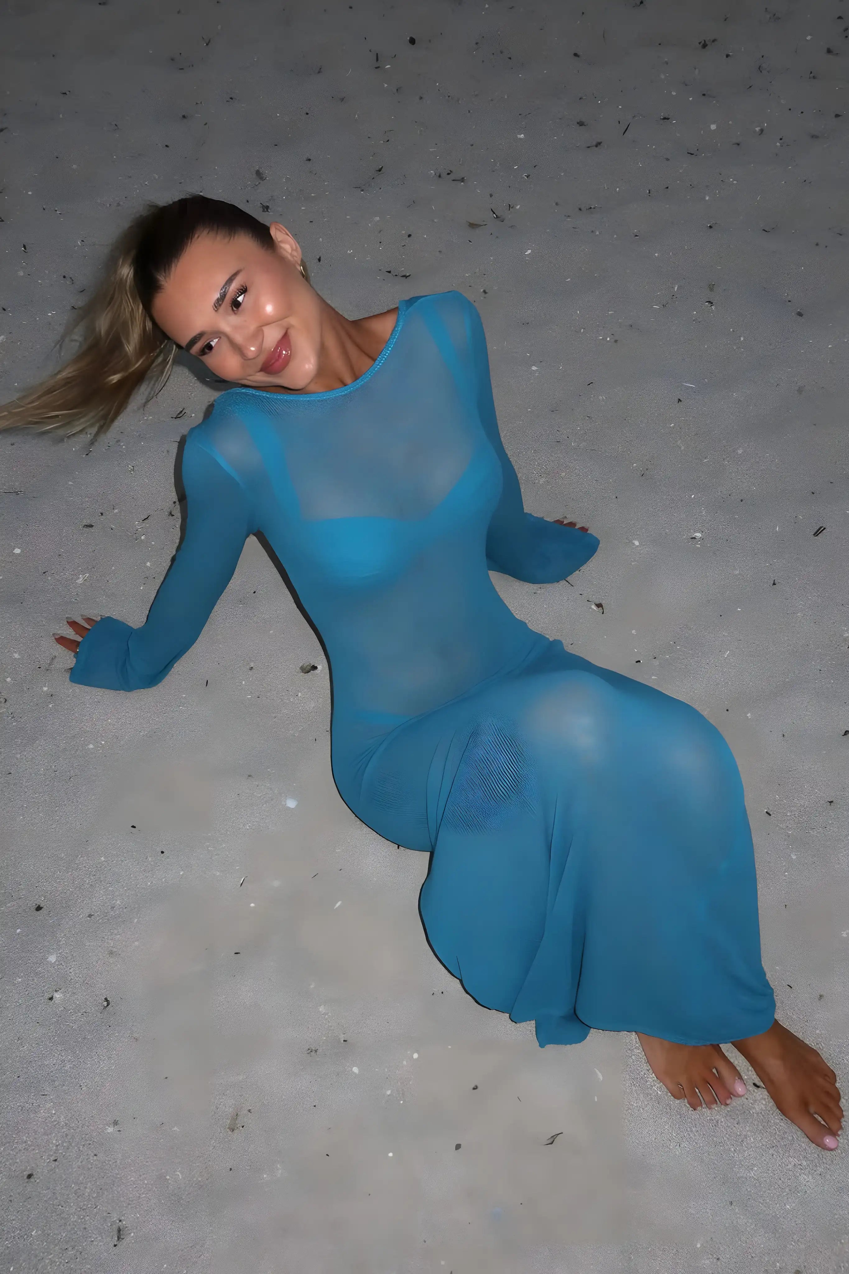 Sheer Resort Maxi Dress