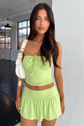 Tube Top Skirt Set