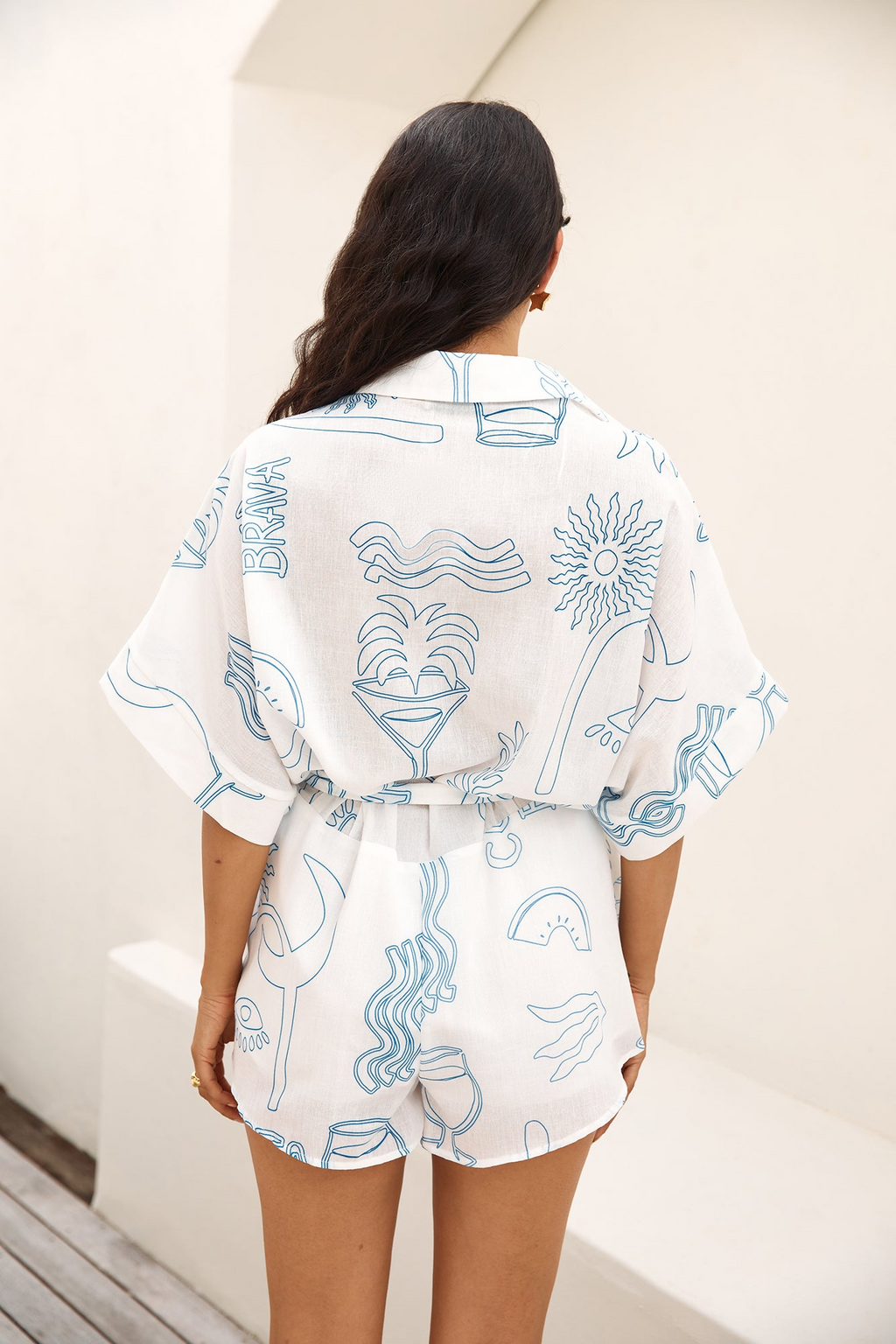 Belted Shirt Romper - Romper | 8j03aj-k6.myshopify.com