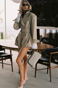 Belted Trench Mini Dress - Mini Dress | 8j03aj-k6.myshopify.com