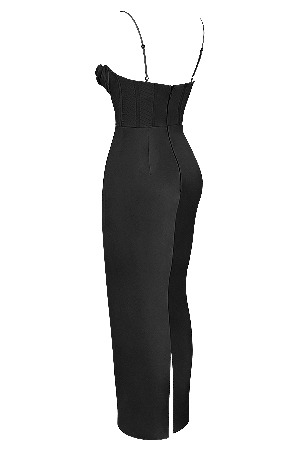Black Corset Maxi Dress - Maxi Dress | 8j03aj-k6.myshopify.com