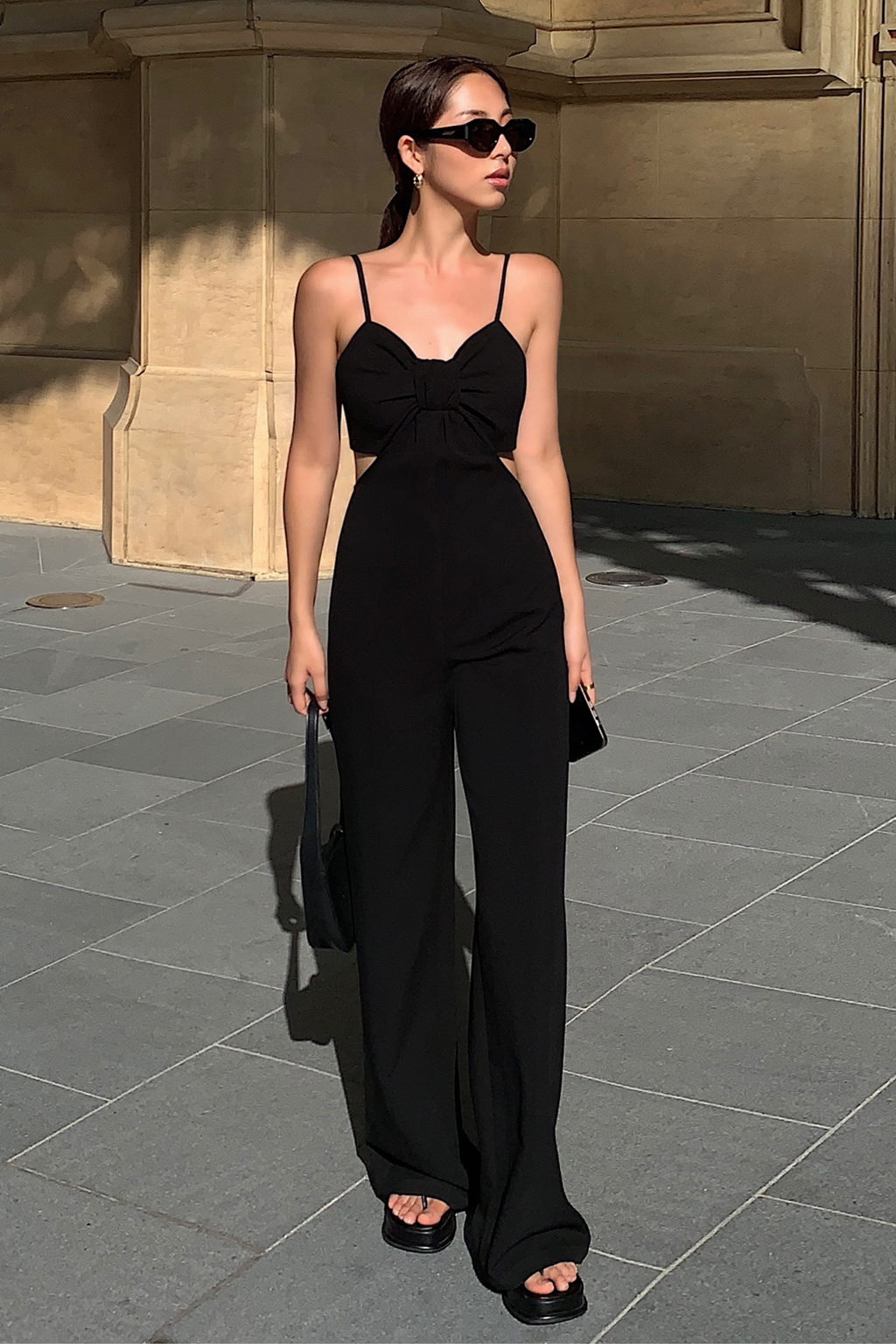 Black Cut Out Jumpsuit - Jumpsuit | 8j03aj-k6.myshopify.com