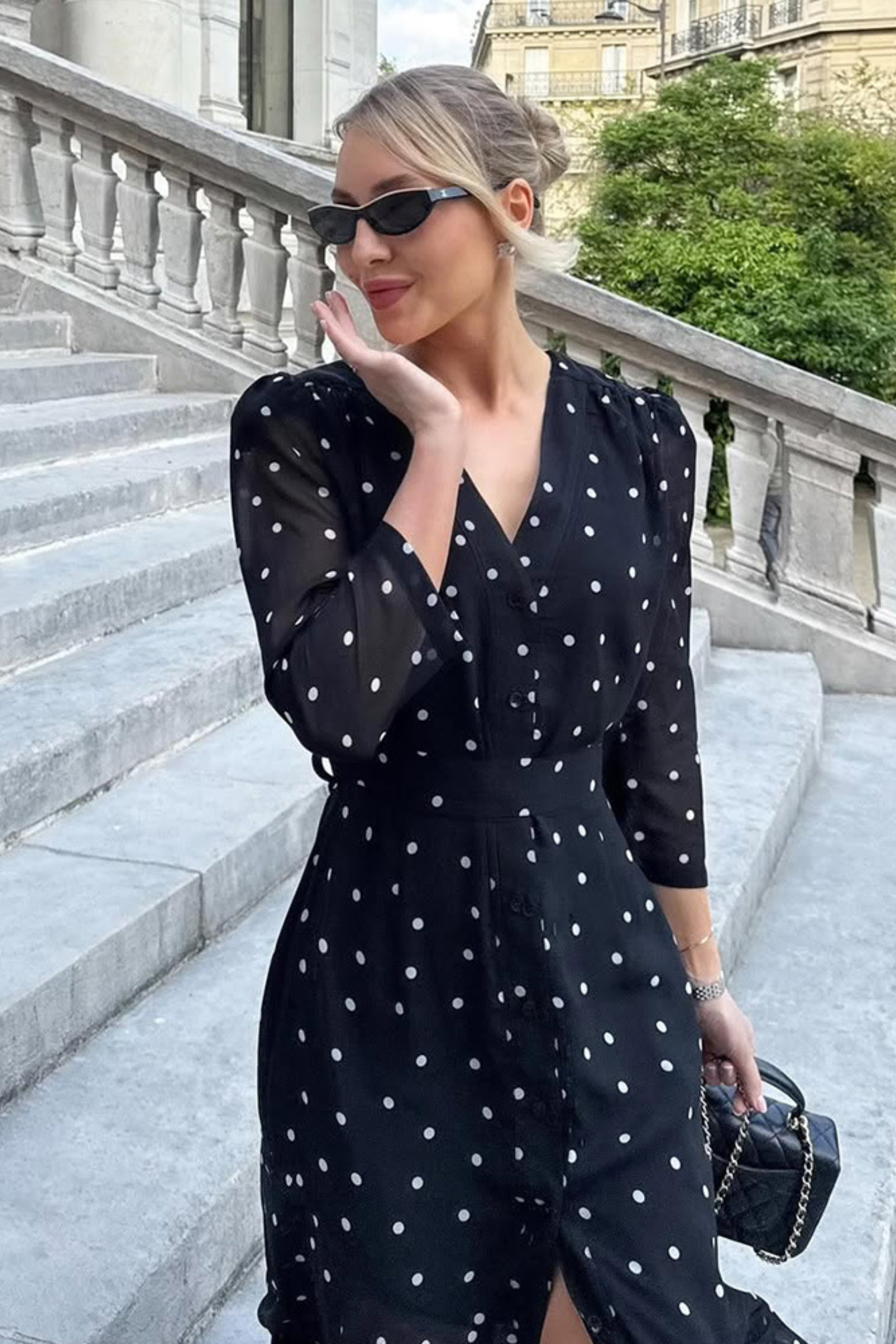 Polka Dot Maxi Dress - Maxi Dress | 8j03aj-k6.myshopify.com
