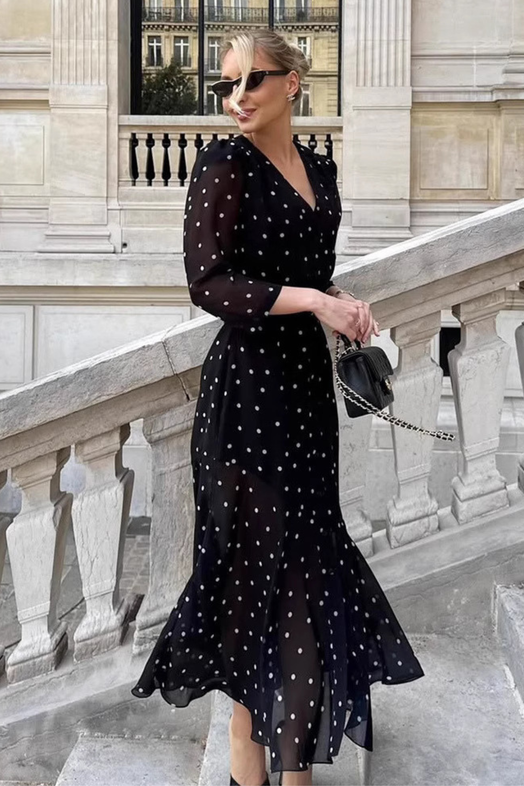 Polka Dot Maxi Dress - Maxi Dress | 8j03aj-k6.myshopify.com