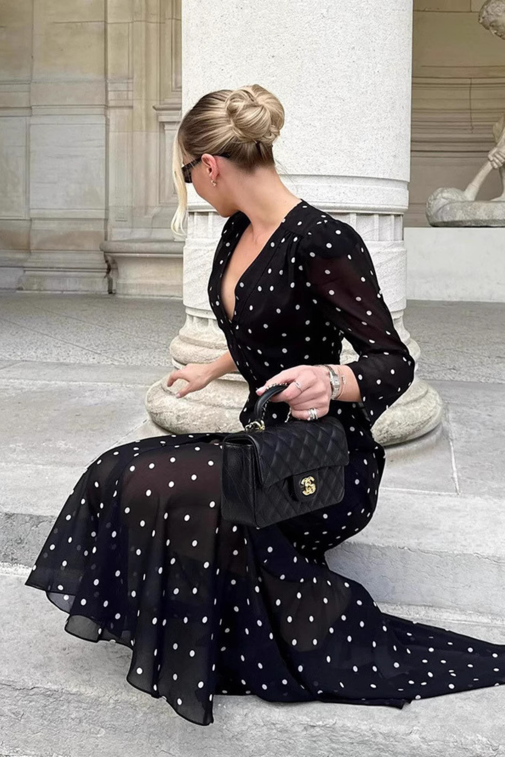 Polka Dot Maxi Dress - Maxi Dress | 8j03aj-k6.myshopify.com