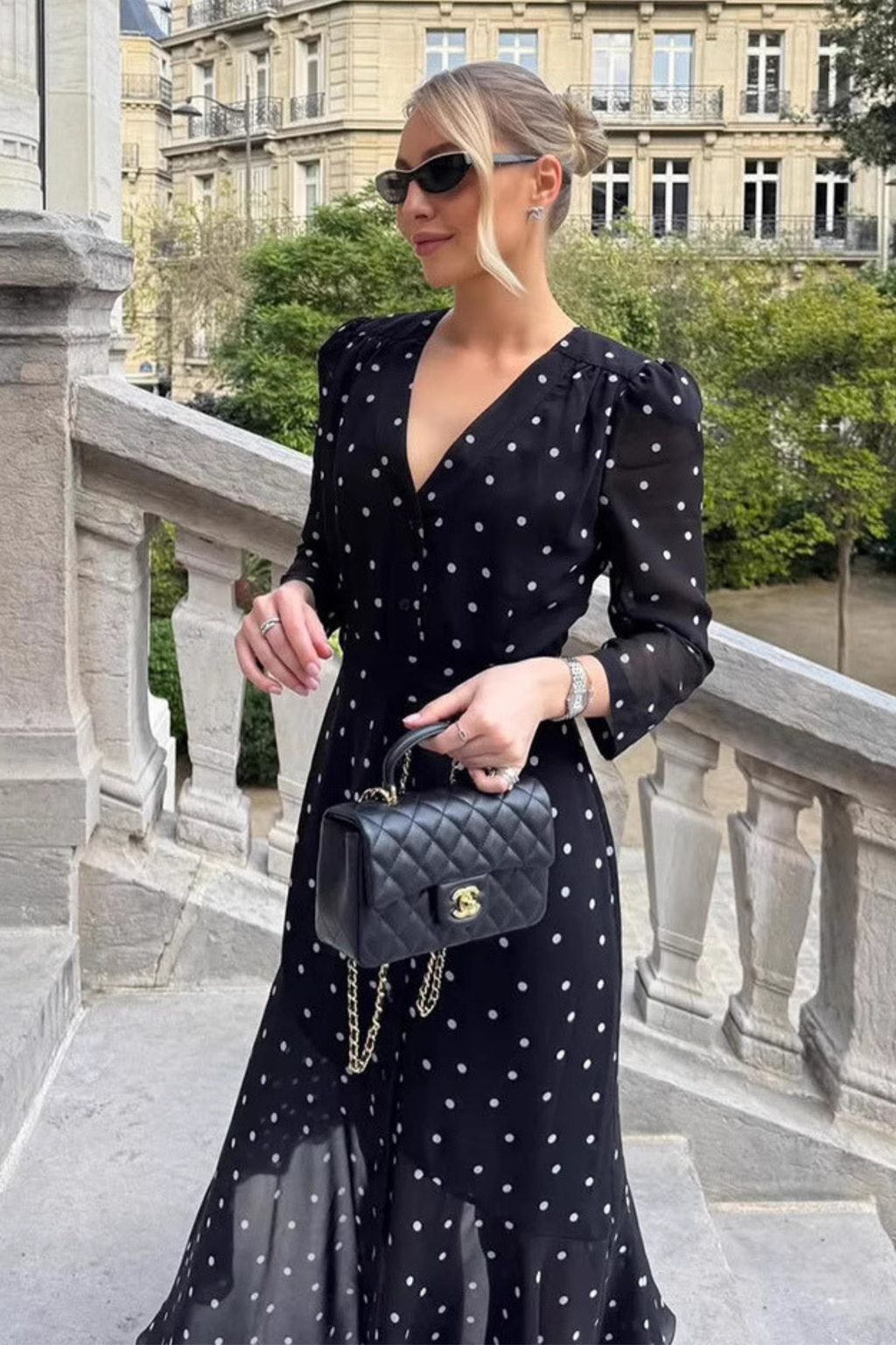 Polka Dot Maxi Dress - Maxi Dress | 8j03aj-k6.myshopify.com