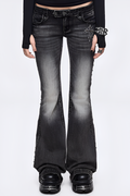 Black Studded Flare Jeans - Jeans | 8j03aj-k6.myshopify.com