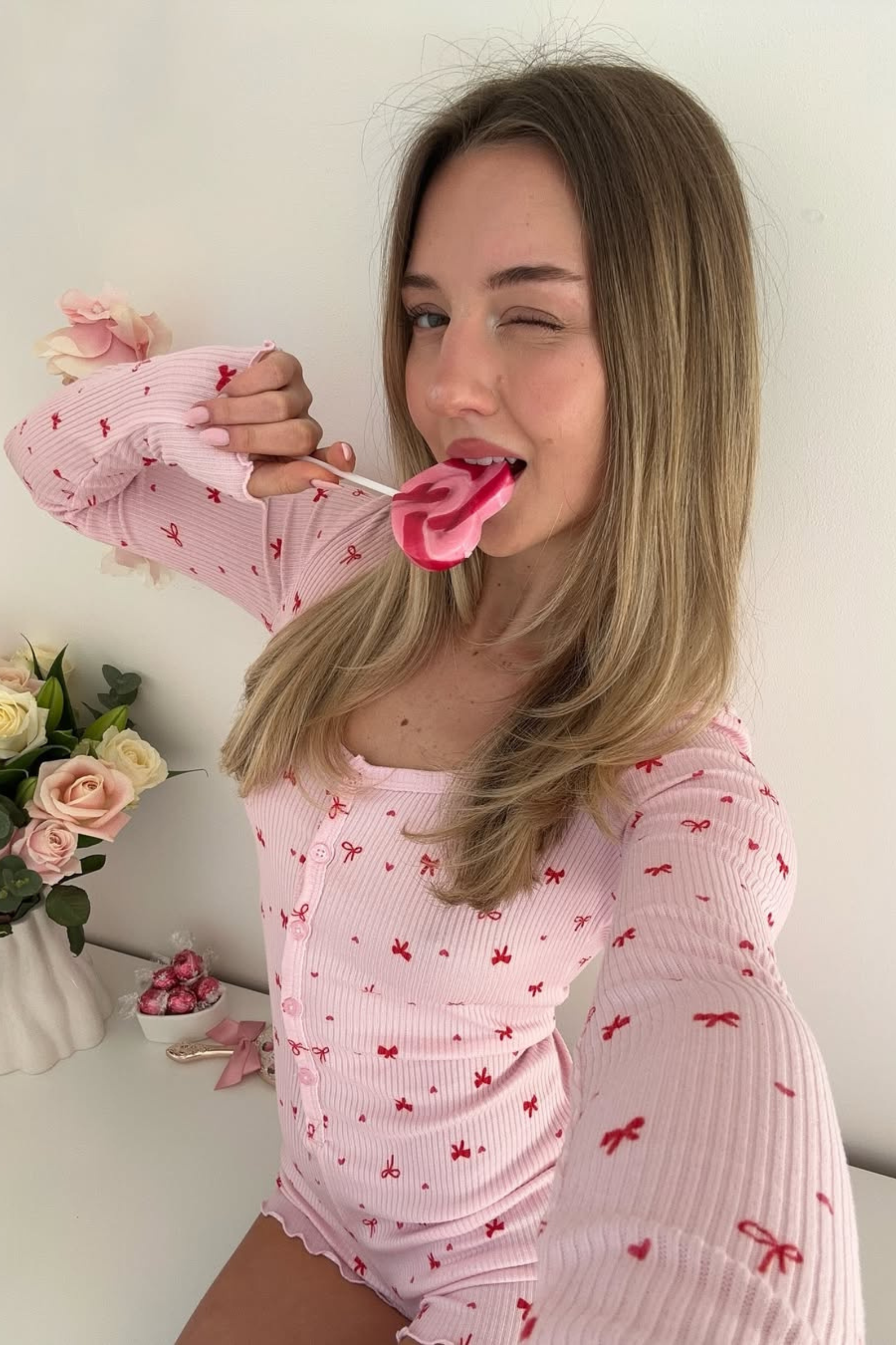 Blush Bow Romper - Romper | 8j03aj-k6.myshopify.com