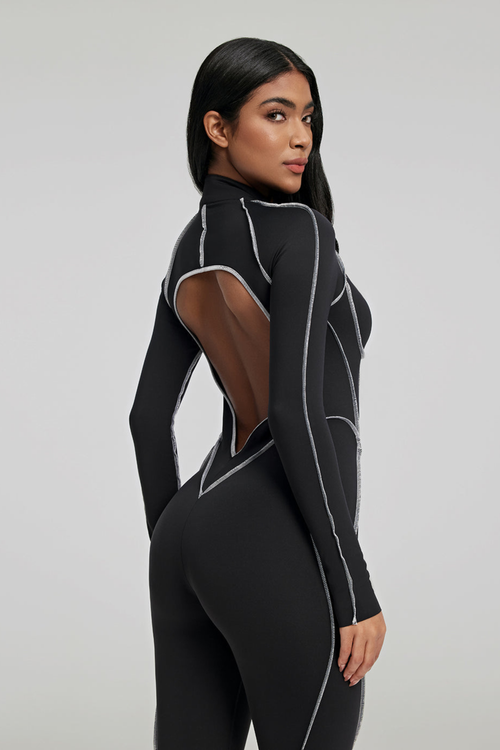 Contour Stitch Catsuit - Jumpsuit | 8j03aj-k6.myshopify.com