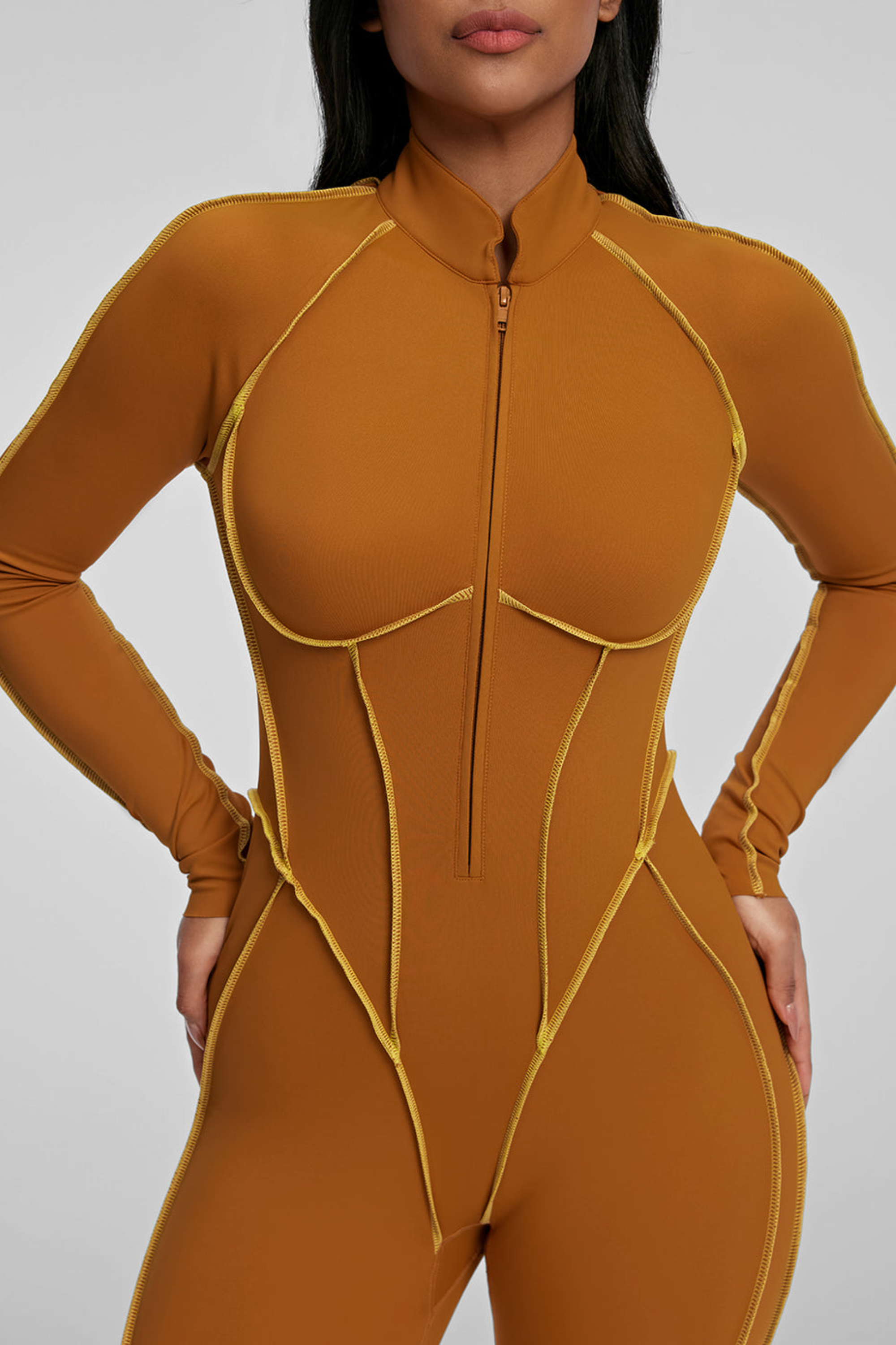 Contour Stitch Catsuit - Jumpsuit | 8j03aj-k6.myshopify.com