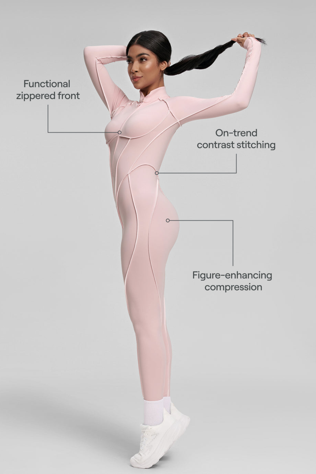Contour Stitch Catsuit - Jumpsuit | 8j03aj-k6.myshopify.com
