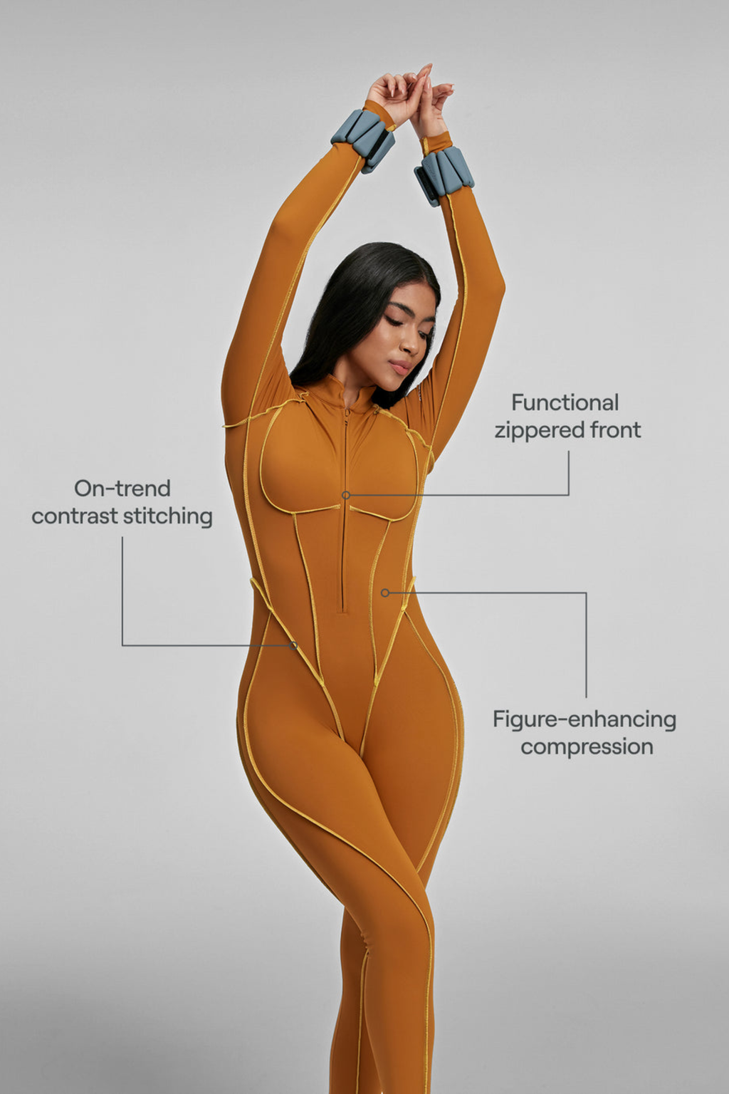 Contour Stitch Catsuit - Jumpsuit | 8j03aj-k6.myshopify.com