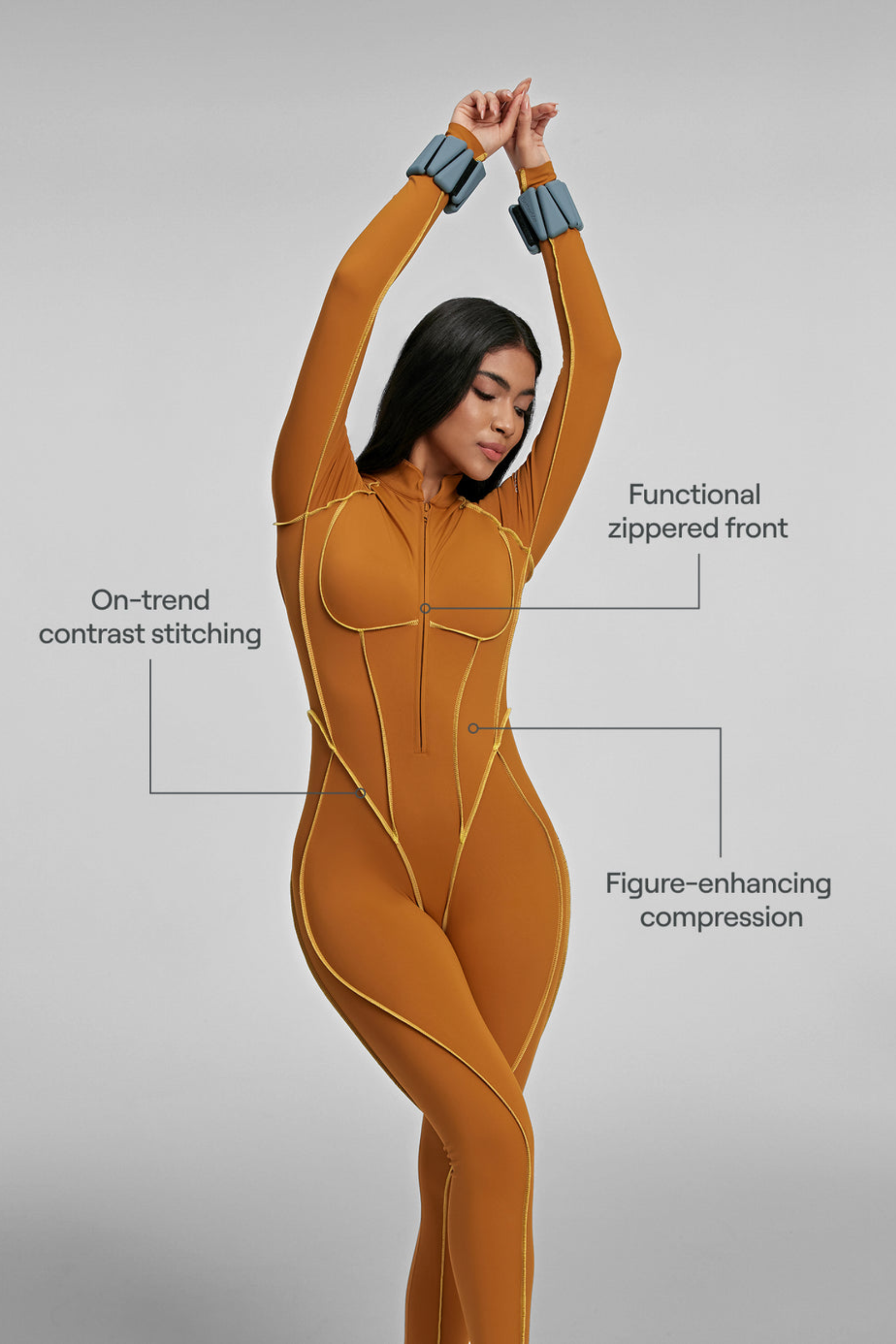Contour Stitch Catsuit - Jumpsuit | 8j03aj-k6.myshopify.com