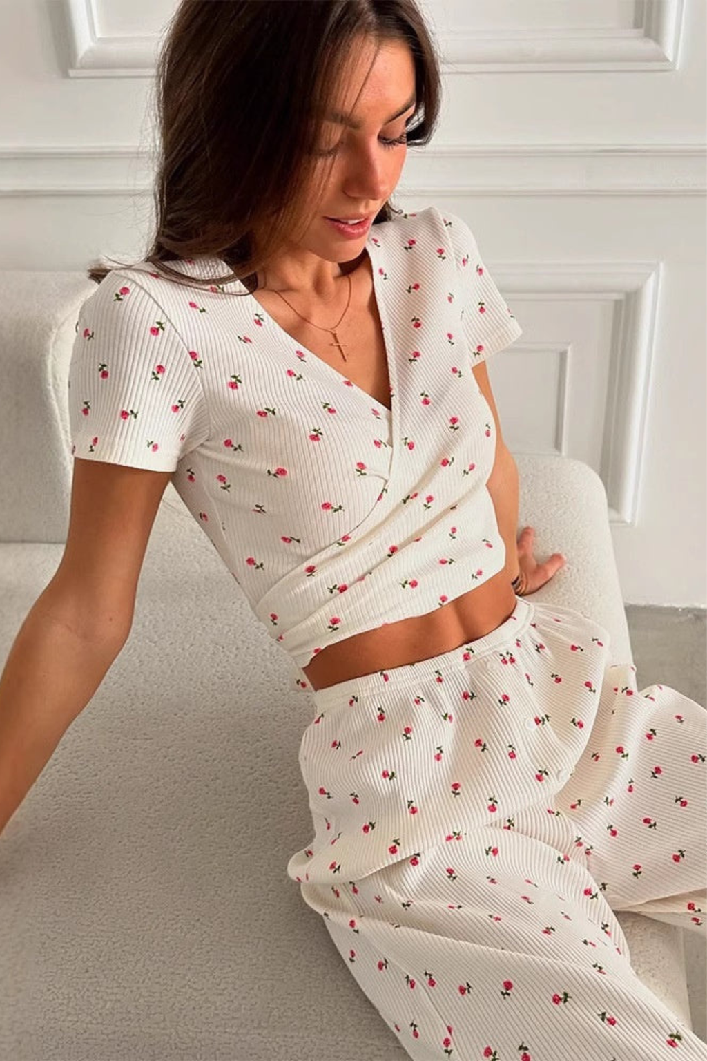 Crop Top Lounge Set - Lounge Set | 8j03aj-k6.myshopify.com
