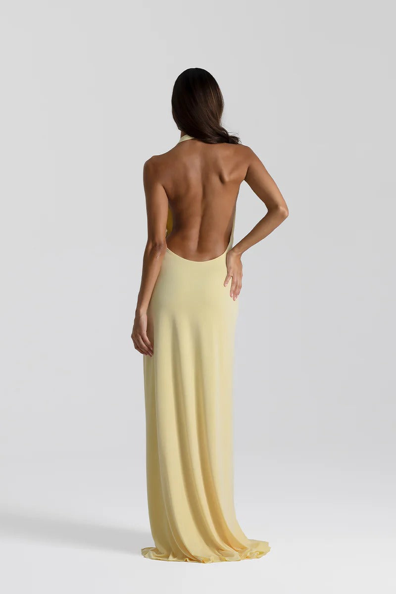 Deep V Slit Dress - Women’s Dress | 8j03aj-k6.myshopify.com