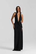 Deep V Slit Dress - Women’s Dress | 8j03aj-k6.myshopify.com