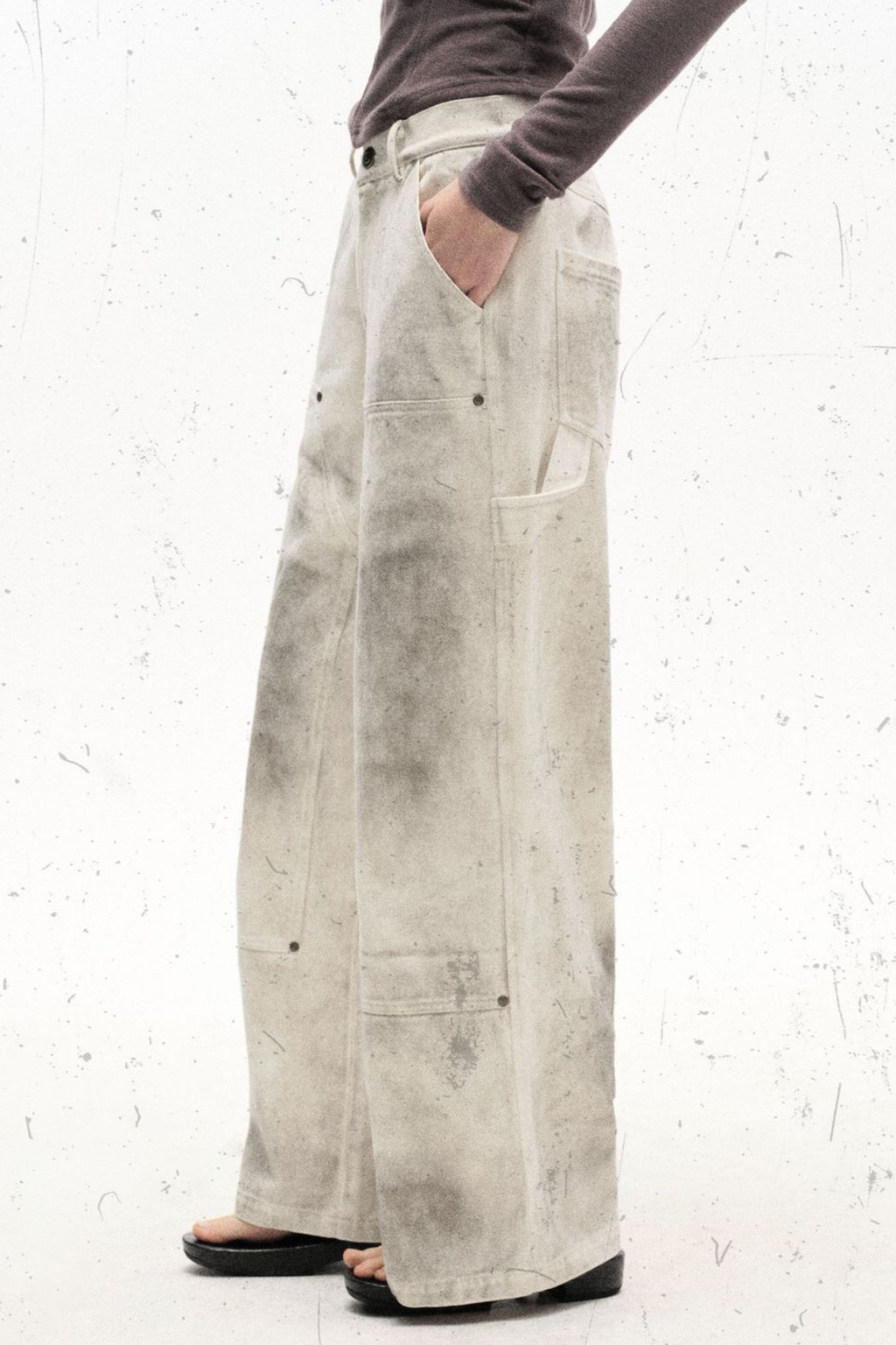 Distressed Sand Baggy Jeans - Baggy Jeans | 8j03aj-k6.myshopify.com
