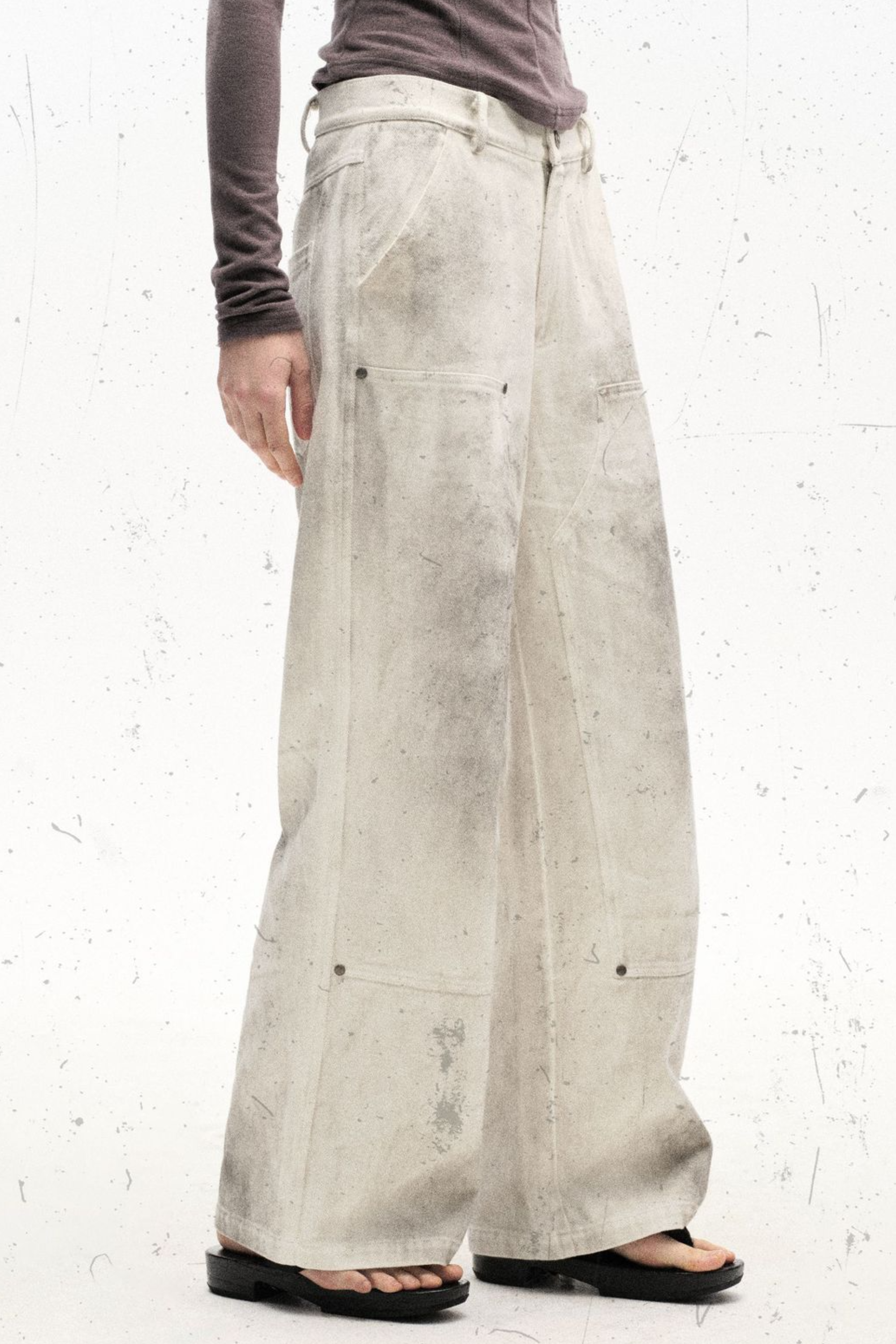 Distressed Sand Baggy Jeans - Baggy Jeans | 8j03aj-k6.myshopify.com