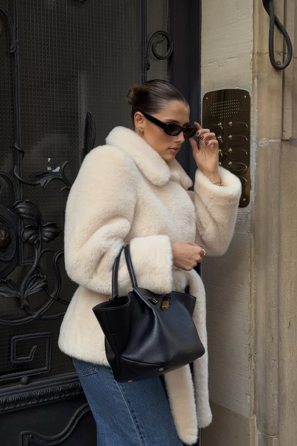 Elegant Faux Fur Coat - Faux Fur Coat | 8j03aj-k6.myshopify.com