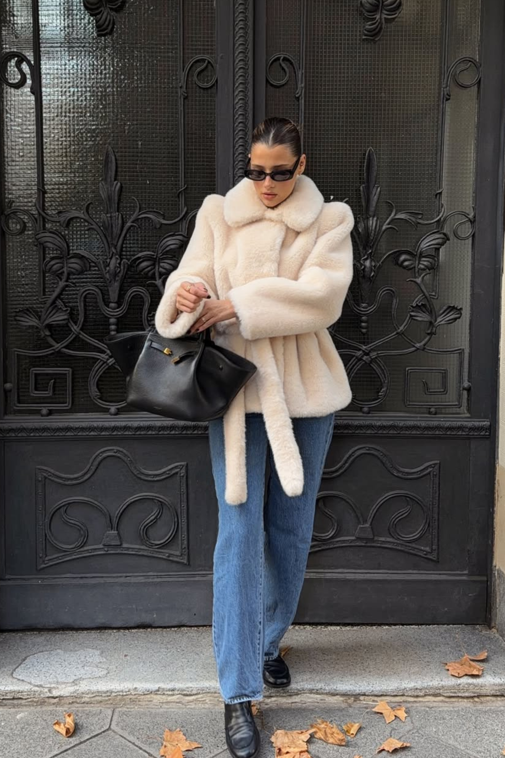 Elegant Faux Fur Coat - Faux Fur Coat | 8j03aj-k6.myshopify.com