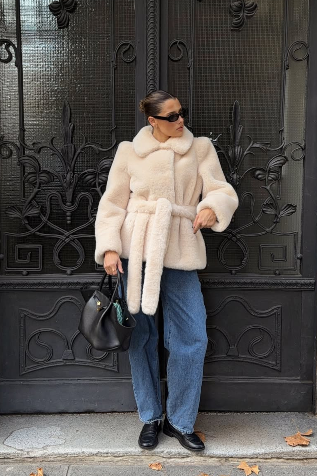 Elegant Faux Fur Coat - Faux Fur Coat | 8j03aj-k6.myshopify.com