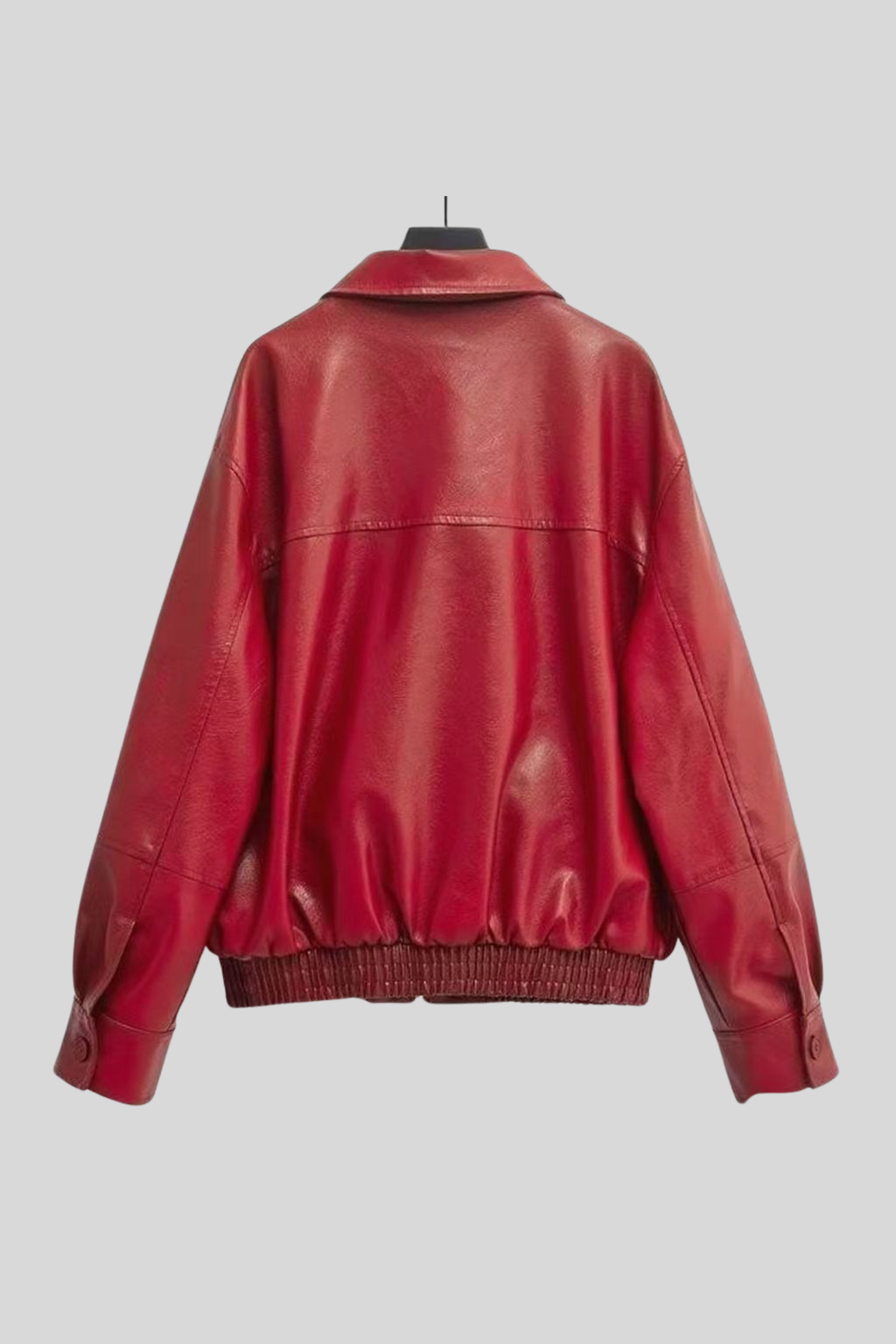 Faux Leather Bomber Jacket - Jacket | 8j03aj-k6.myshopify.com