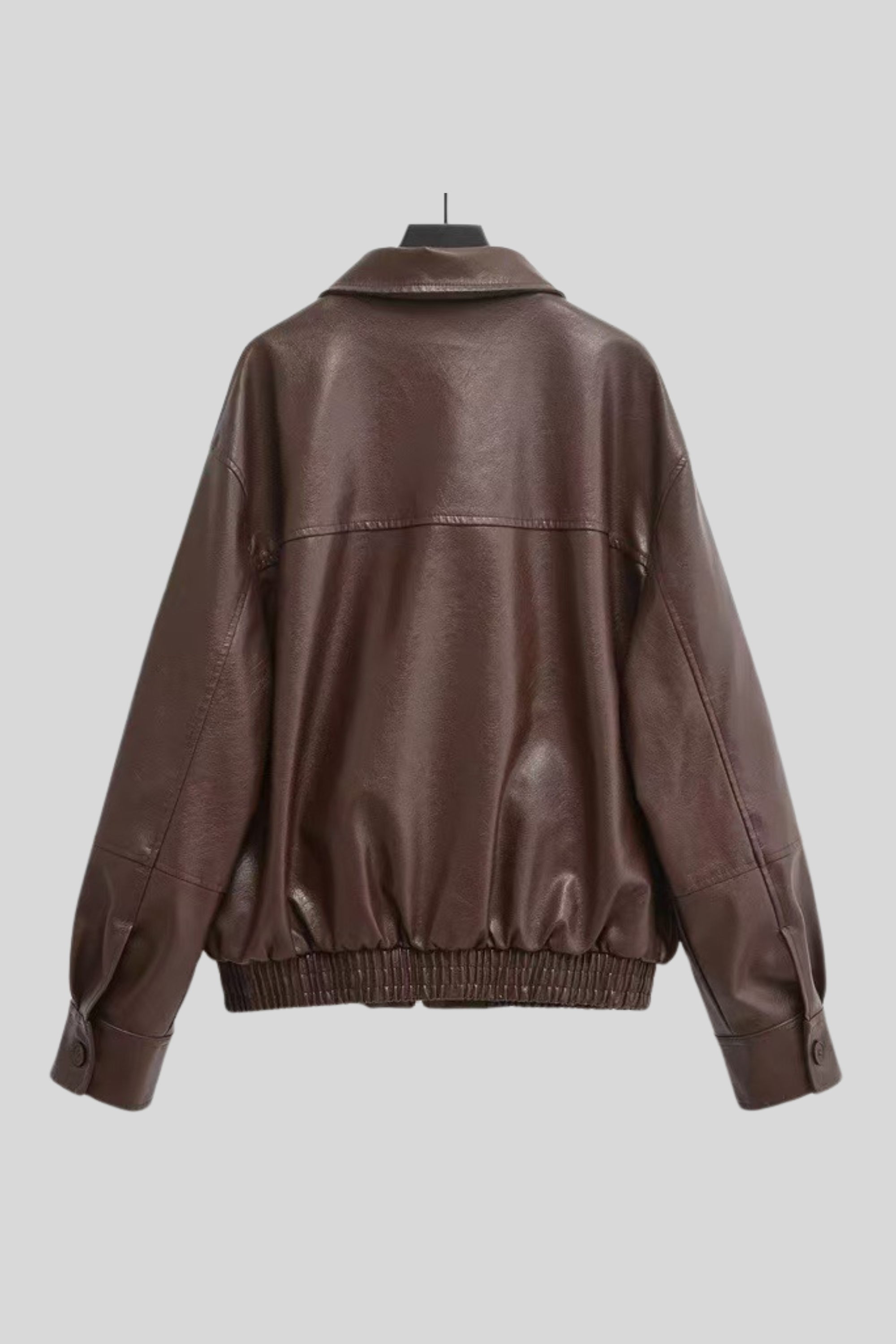 Faux Leather Bomber Jacket - Jacket | 8j03aj-k6.myshopify.com