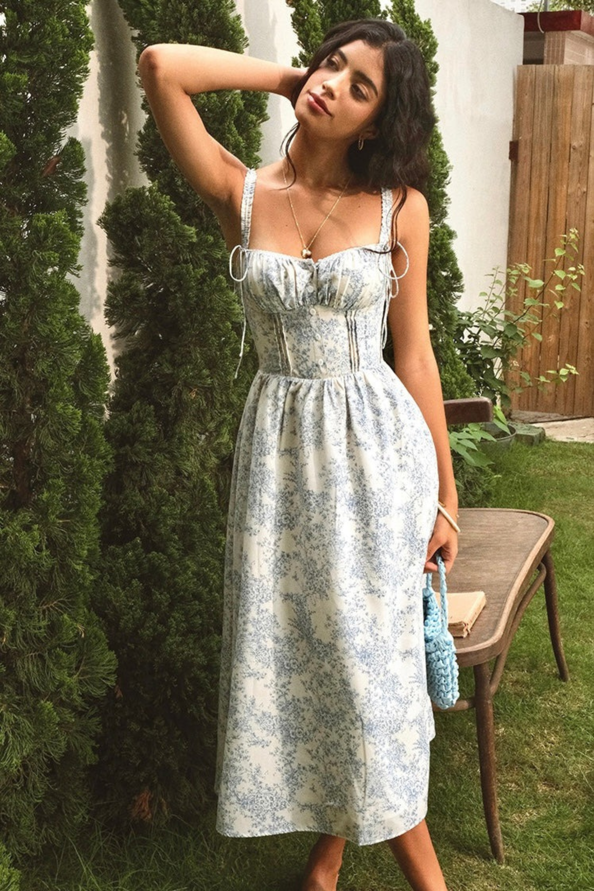 Floral Corset Midi Dress - Midi Dress | 8j03aj-k6.myshopify.com