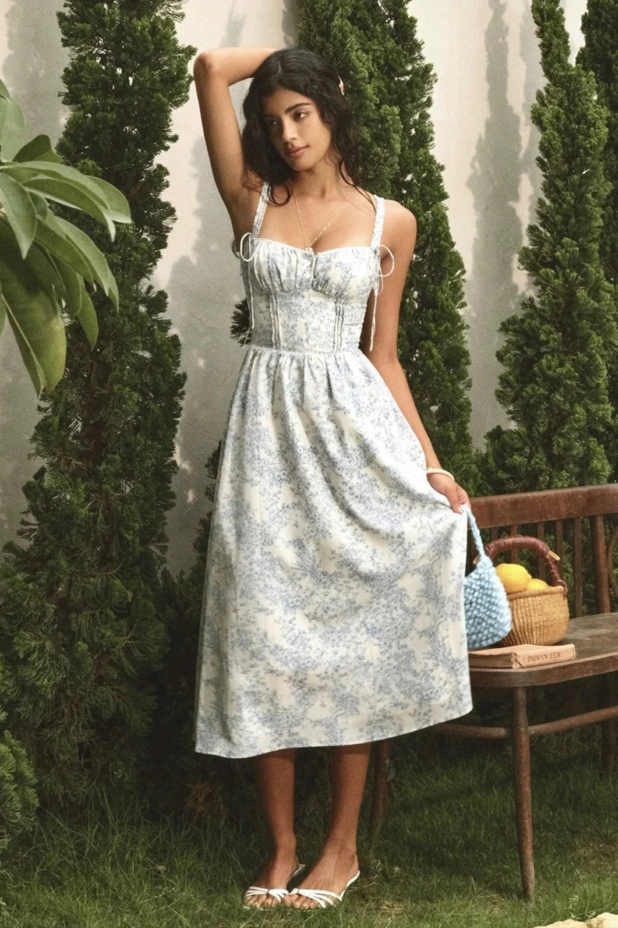 Floral Corset Midi Dress - Midi Dress | 8j03aj-k6.myshopify.com