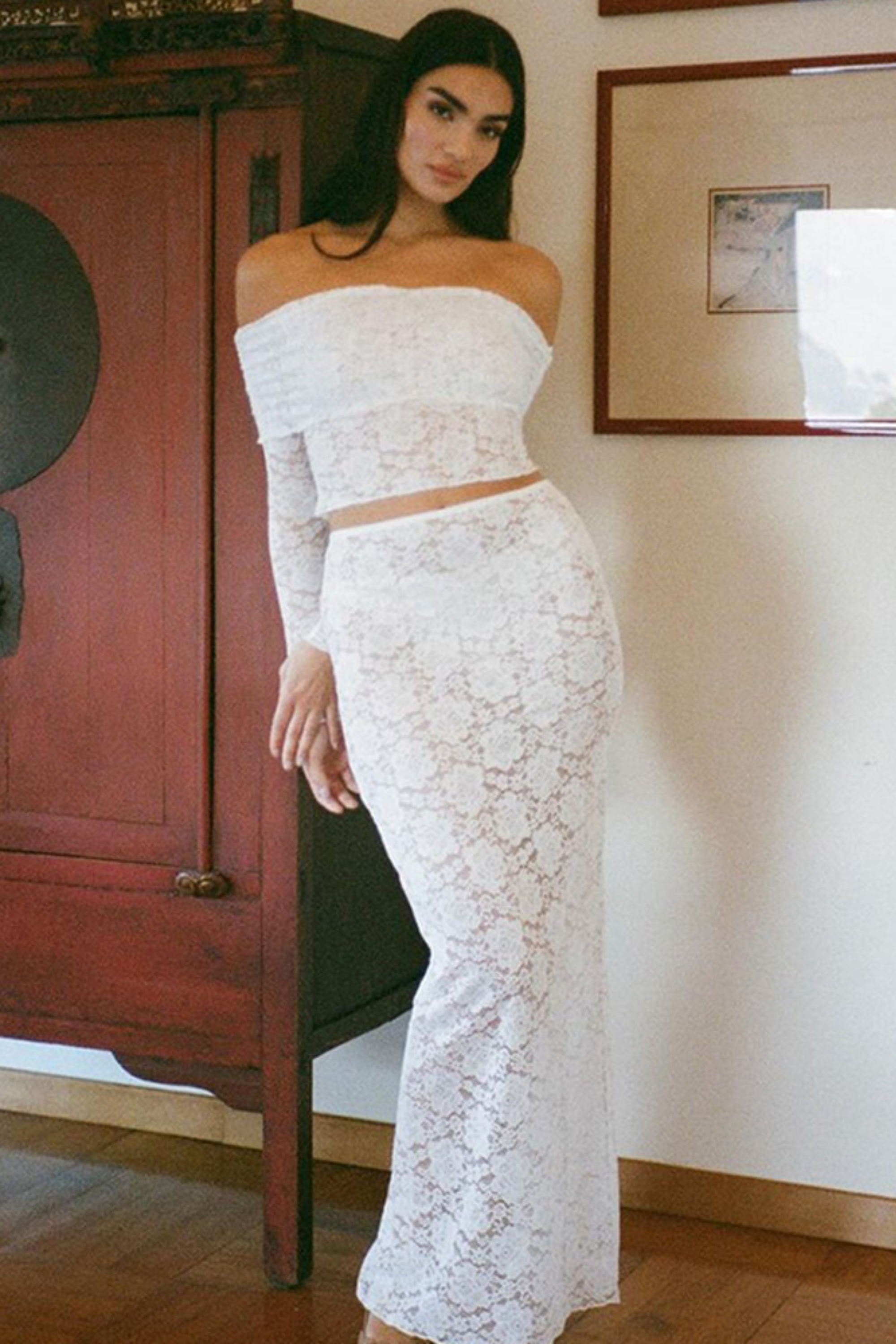 Ivory Lace Maxi Set - Maxi Set | 8j03aj-k6.myshopify.com