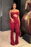 Knotted Backless Jumpsuit - Jumpsuit | 8j03aj-k6.myshopify.com