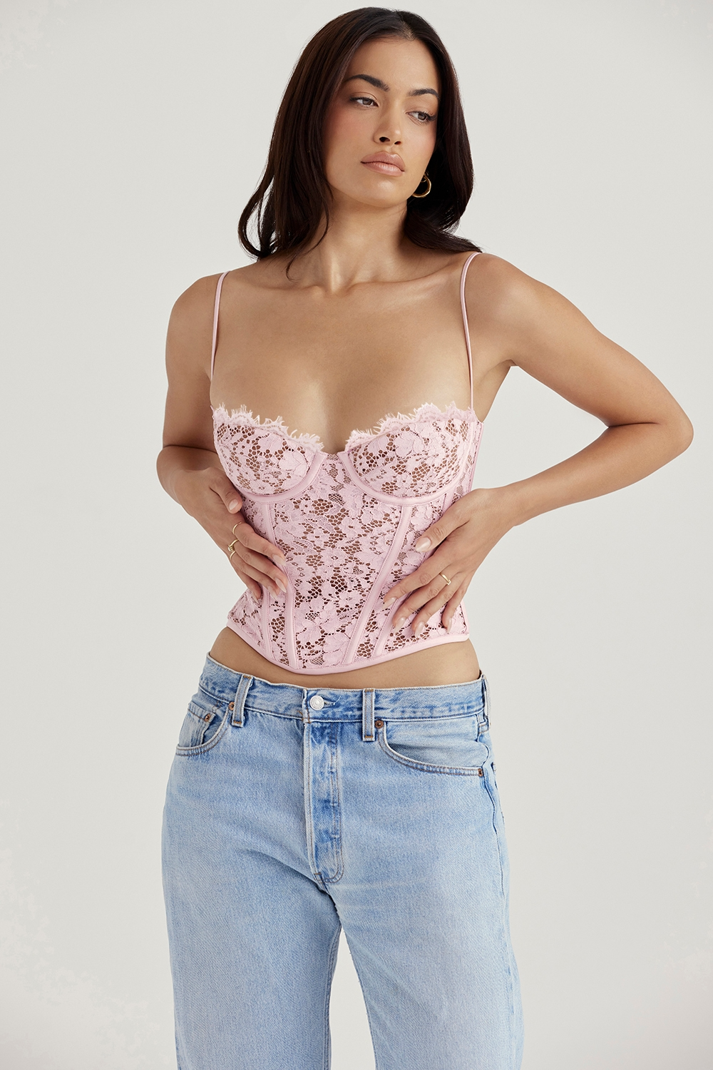 Lace Corset Top – Rose - Corset Top | 8j03aj-k6.myshopify.com