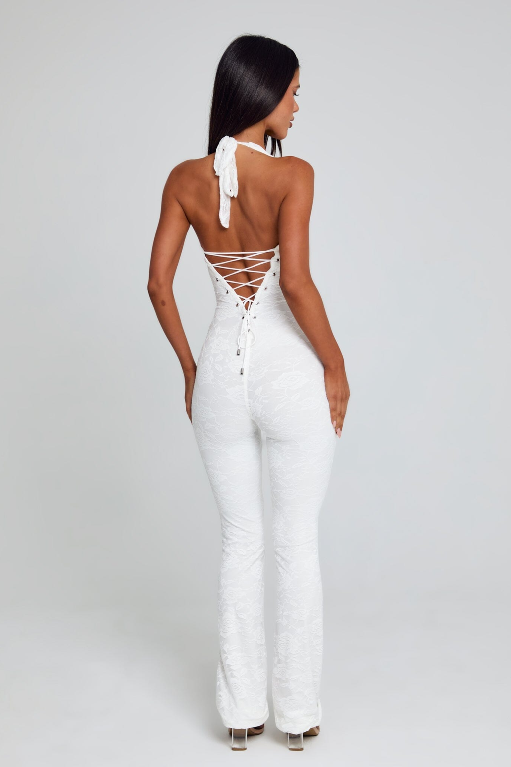 Lace Deep V Jumpsuit - Jumpsuit | 8j03aj-k6.myshopify.com
