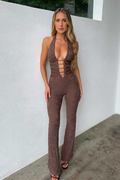 Lace Deep V Jumpsuit - Jumpsuit | 8j03aj-k6.myshopify.com