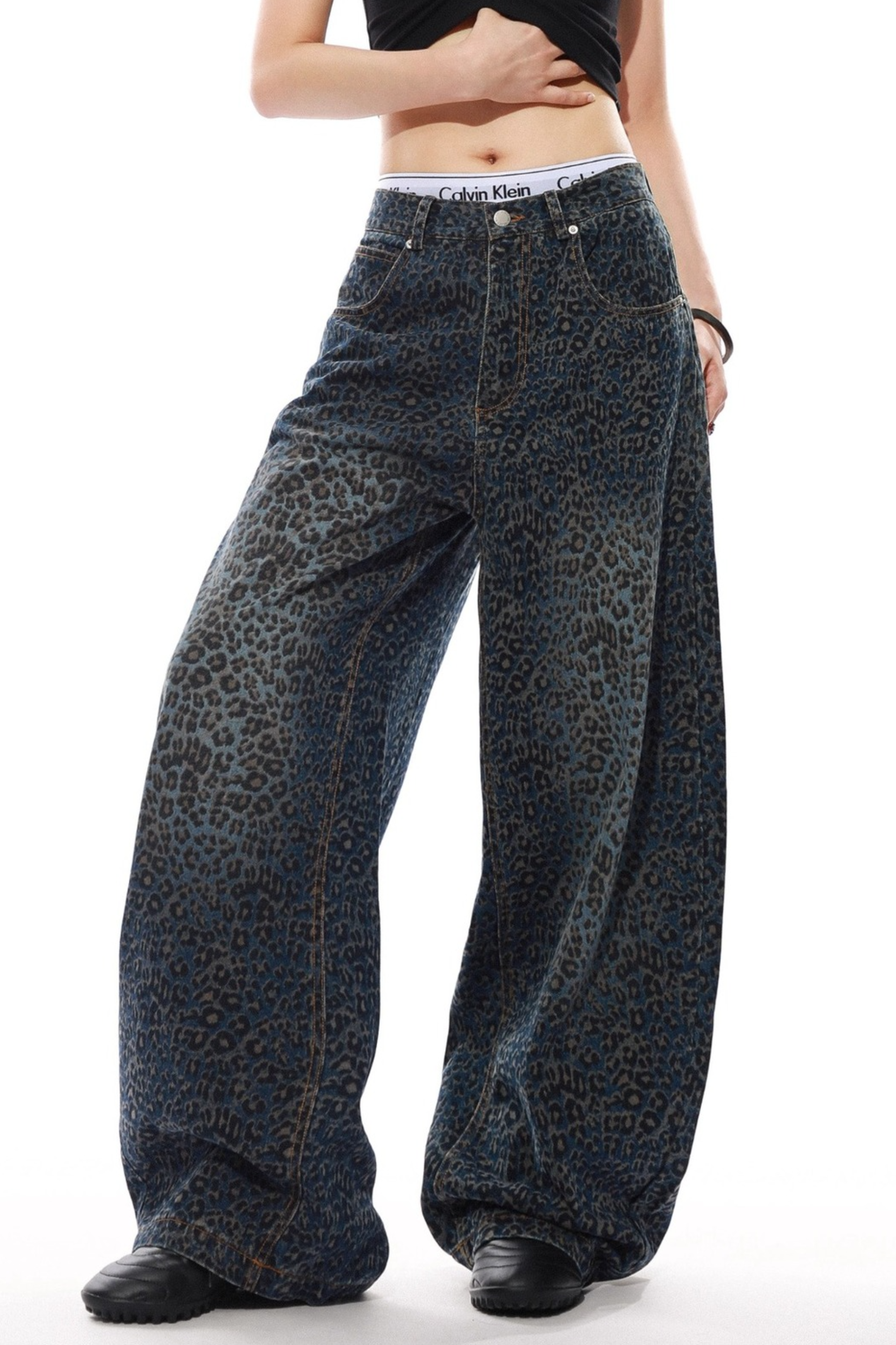 Leopard Print Baggy Jeans - Baggy Jeans | 8j03aj-k6.myshopify.com