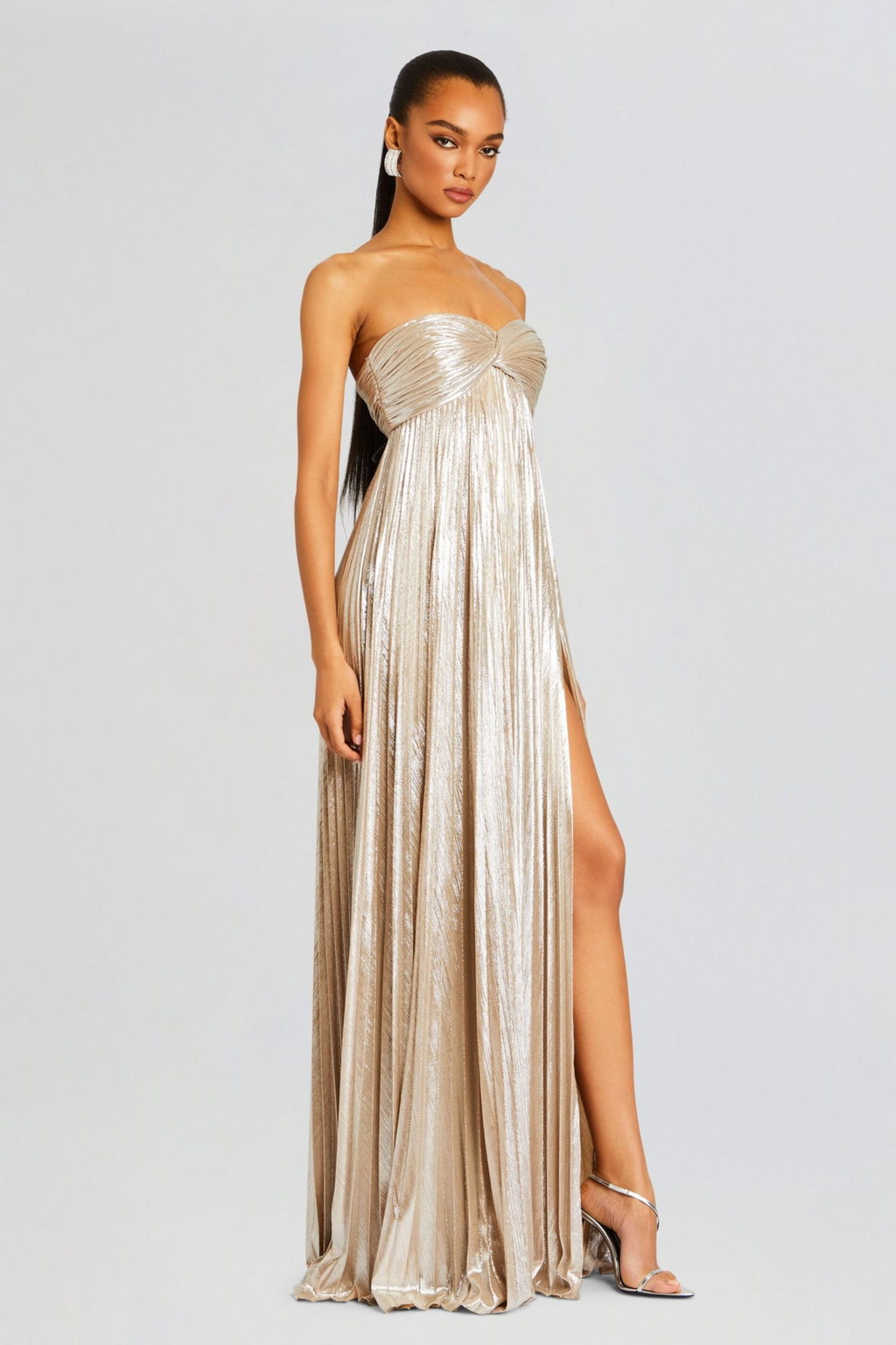 Metallic Strapless Maxi - Maxi Dress | 8j03aj-k6.myshopify.com