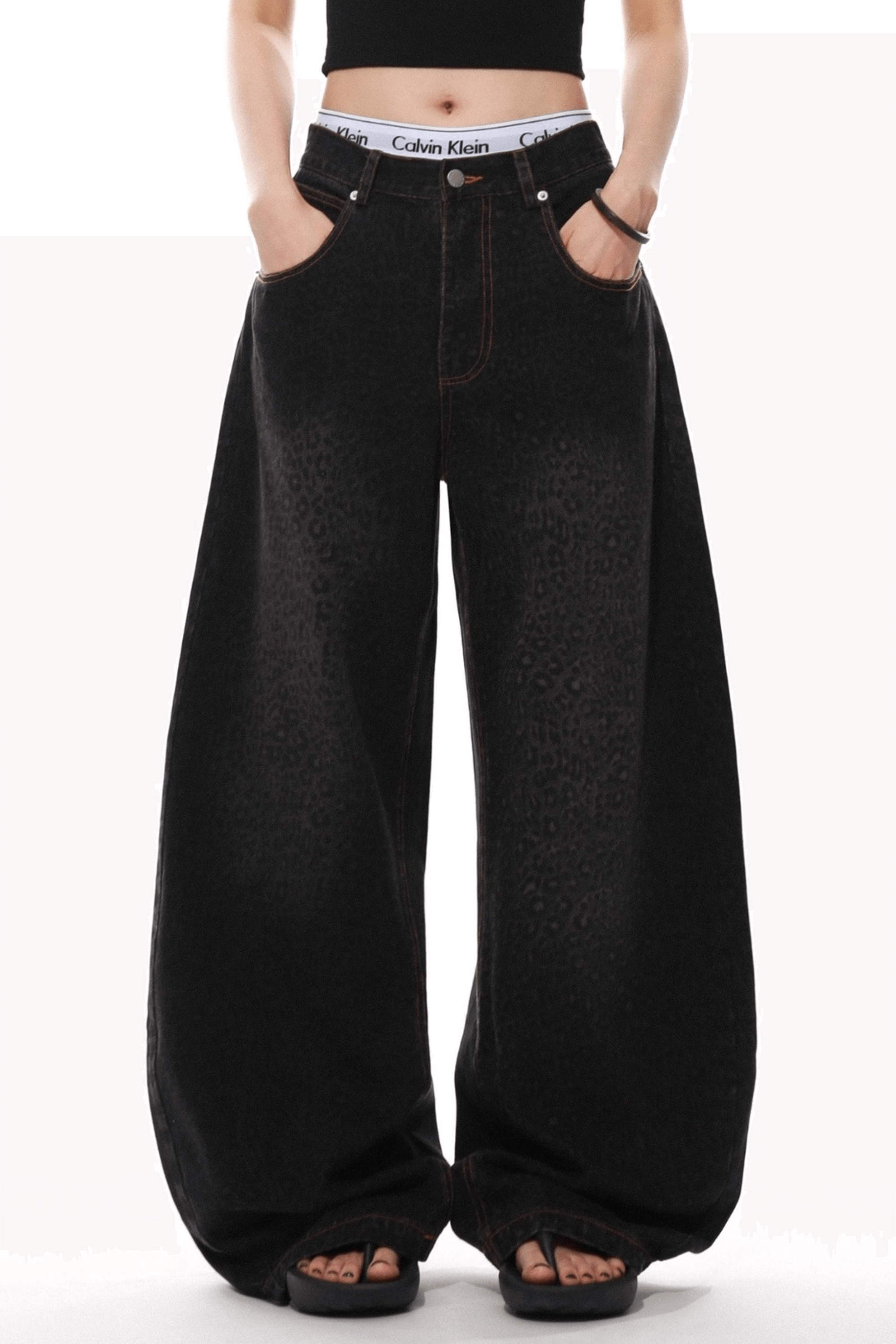 Midnight Leopard Baggy Jeans - Baggy Jeans | 8j03aj-k6.myshopify.com