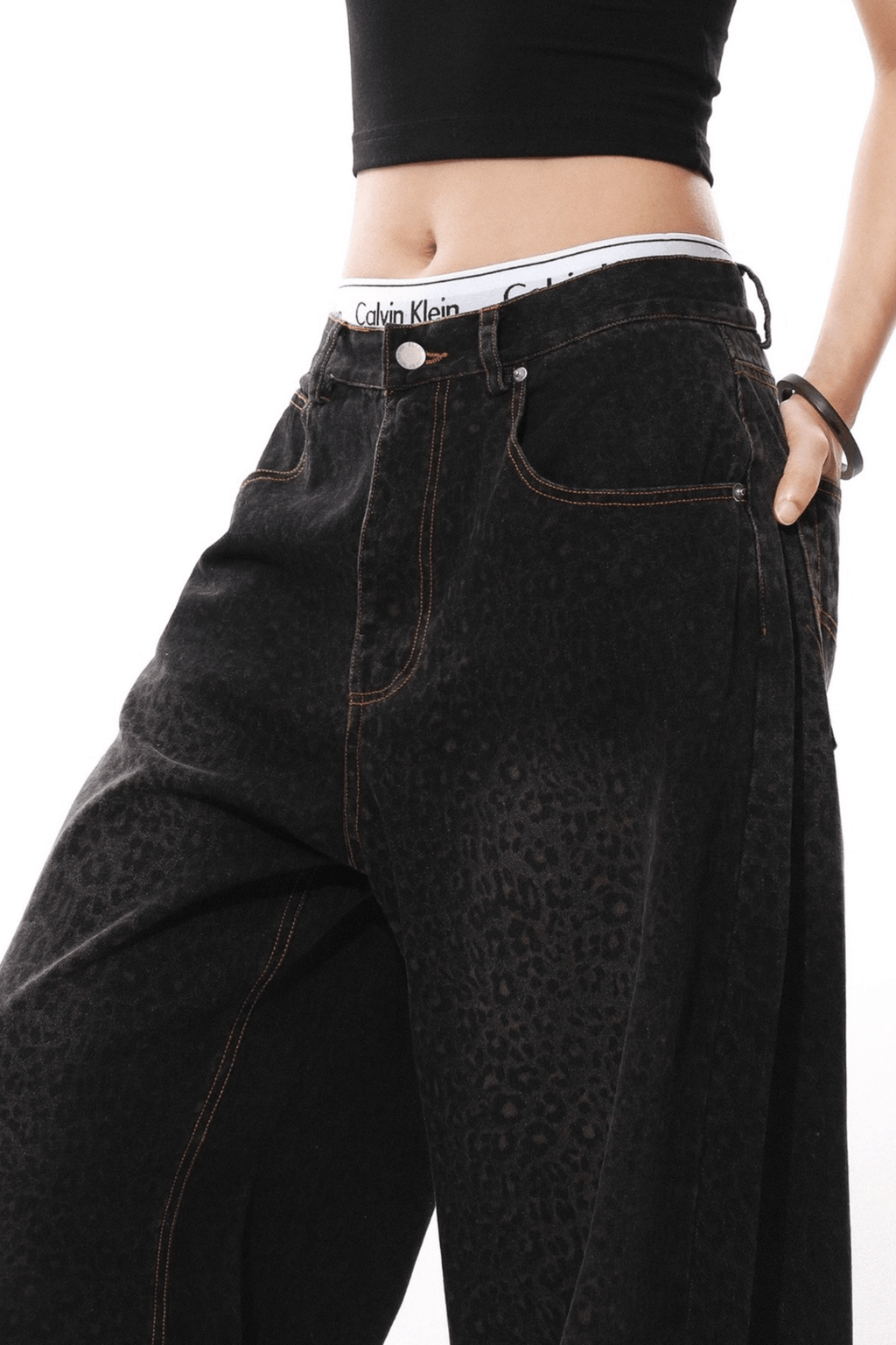 Midnight Leopard Baggy Jeans - Baggy Jeans | 8j03aj-k6.myshopify.com